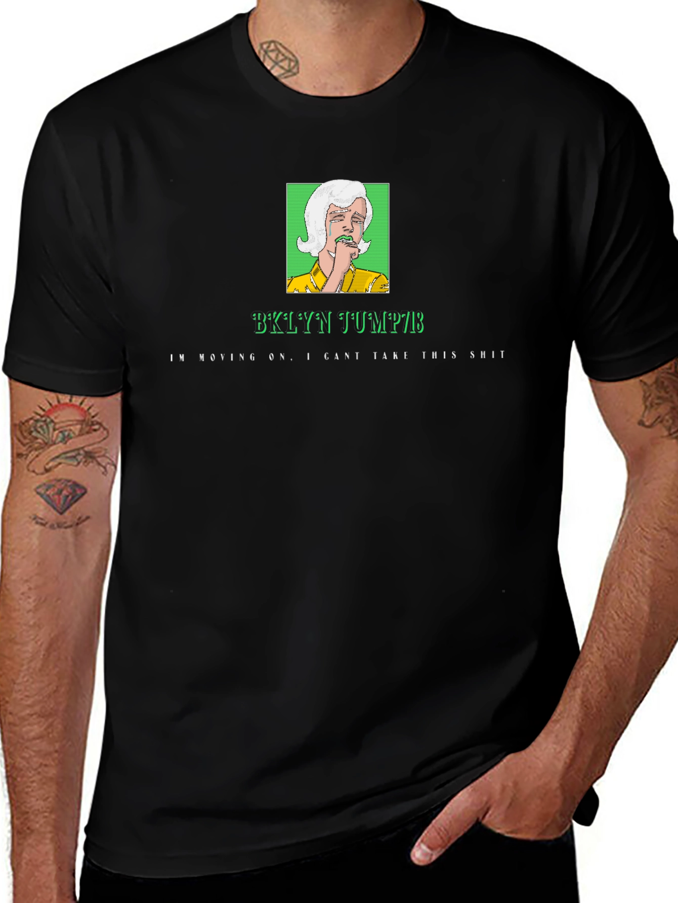 BKLYN JUMPB T-Shirt - Moving On Graphic Print