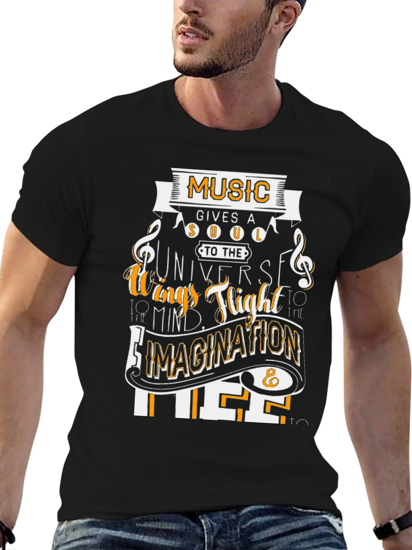 Music Gives a Soul Graphic T-Shirt
