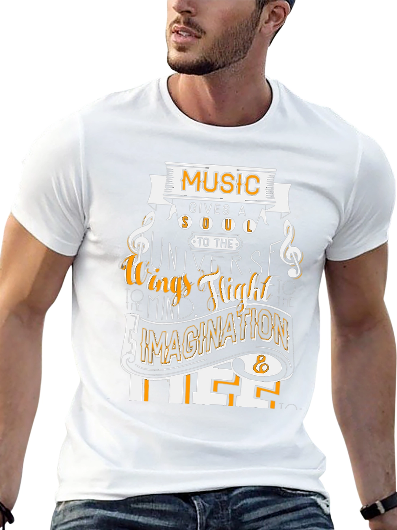 Music Gives a Soul Graphic T-Shirt