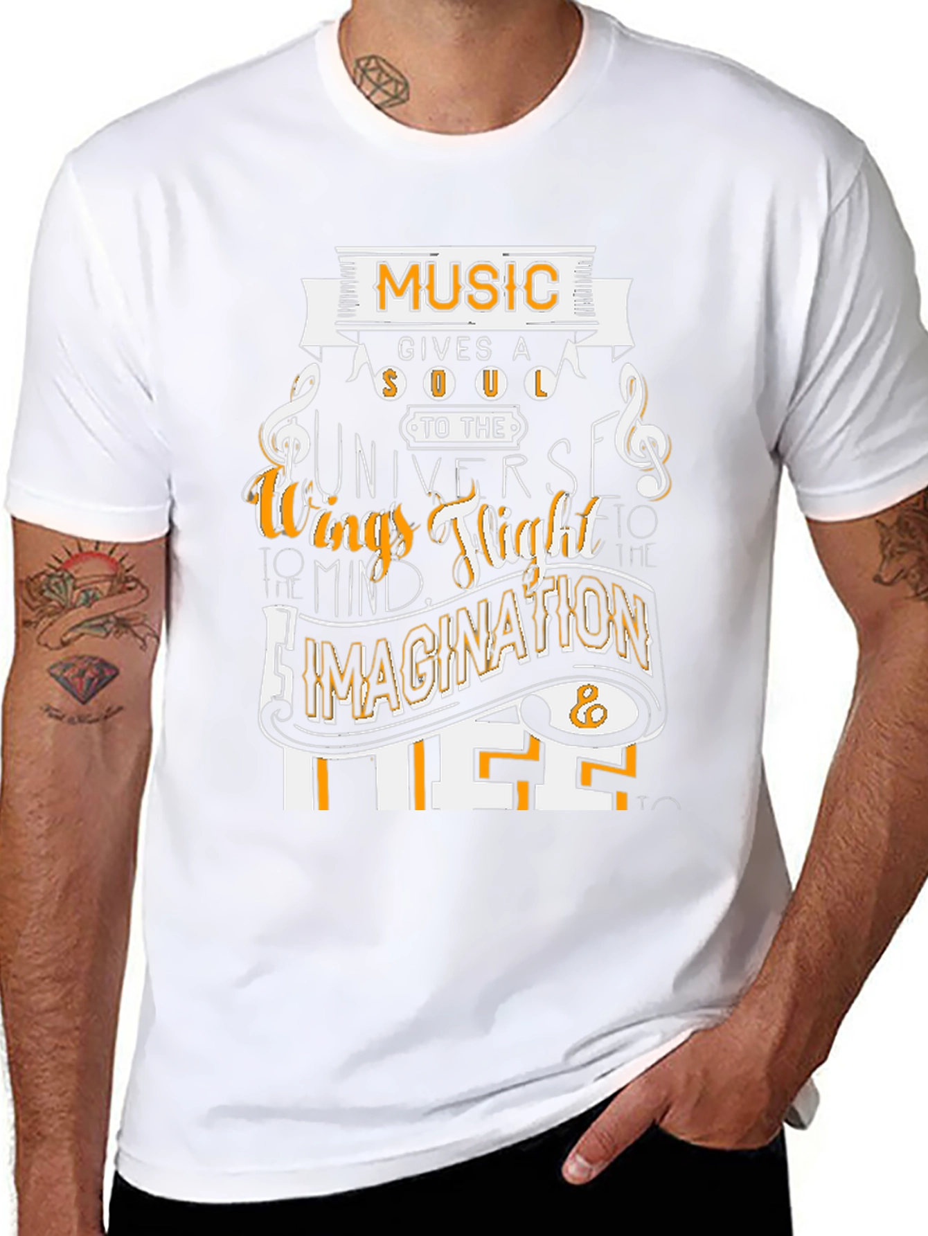 Music Gives a Soul Graphic T-Shirt