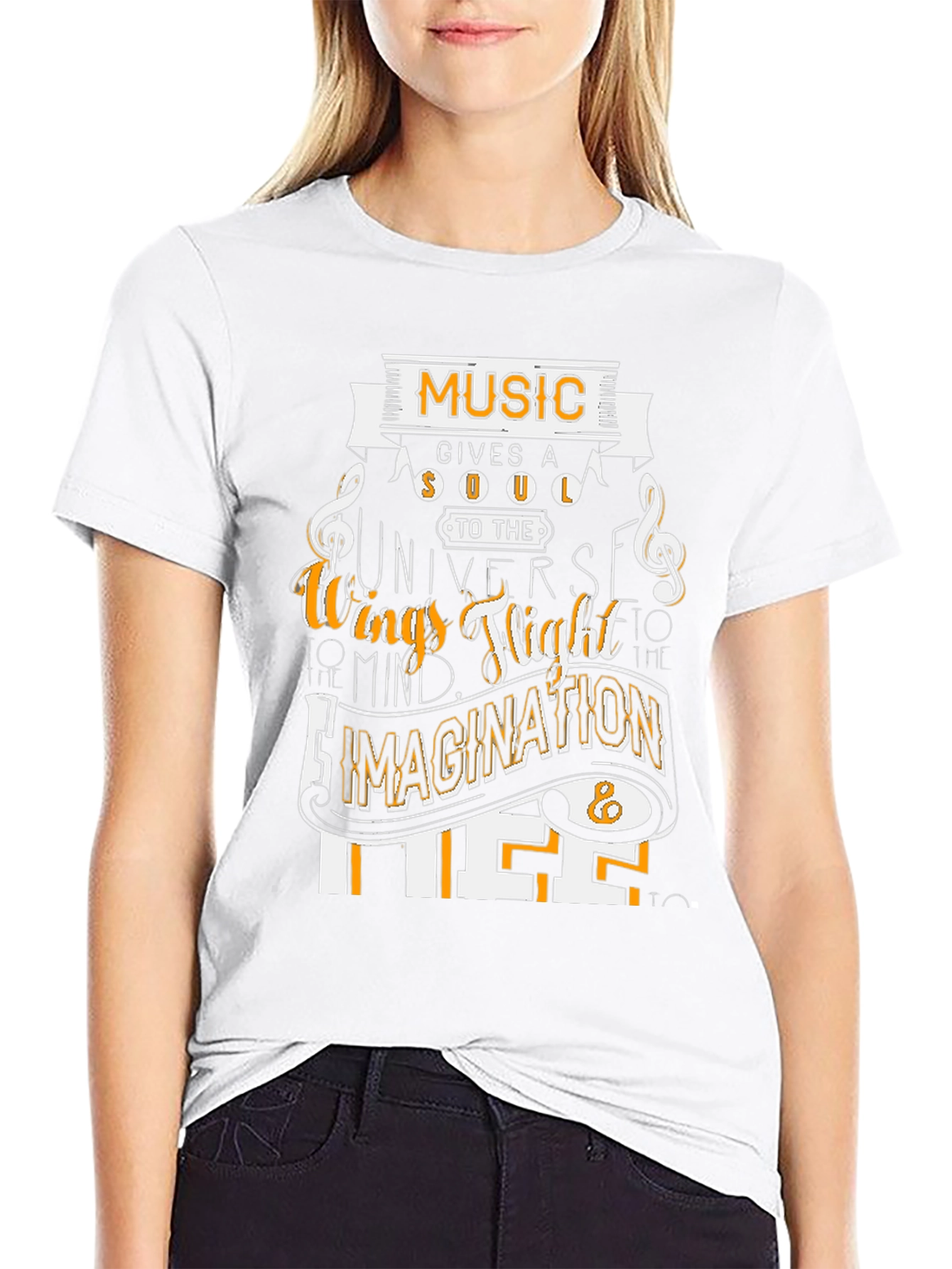 Music Gives a Soul Graphic T-Shirt