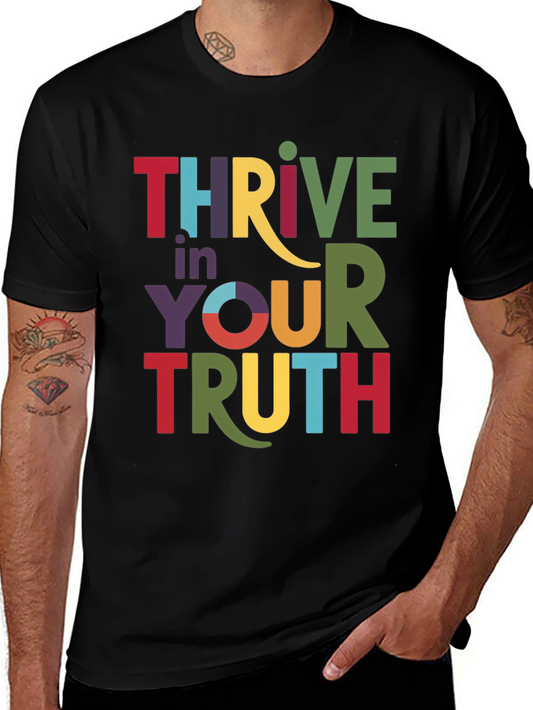 Thrive in Your Truth Graphic Tee - Black