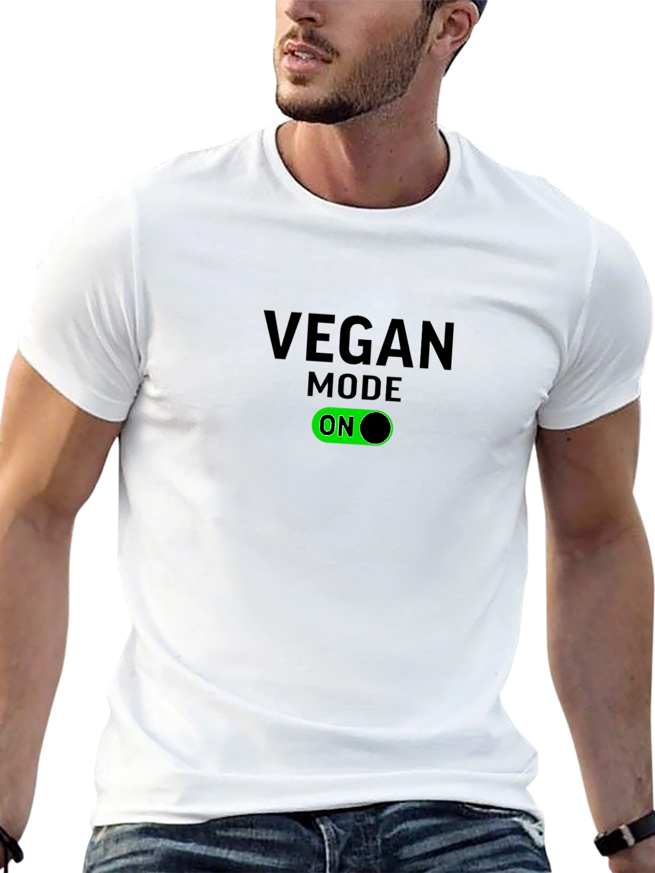 Vegan Mode ON Black T-Shirt