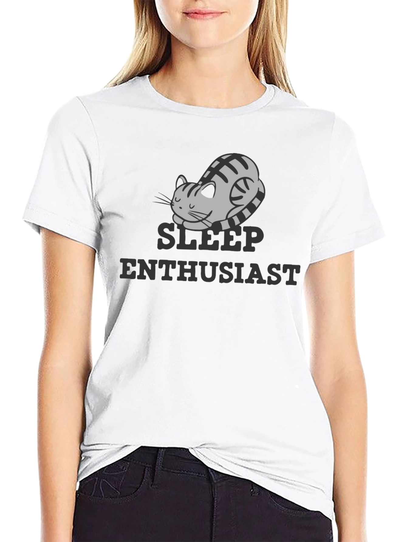 Sleep Enthusiast Cat T-Shirt - Comfy & Casual