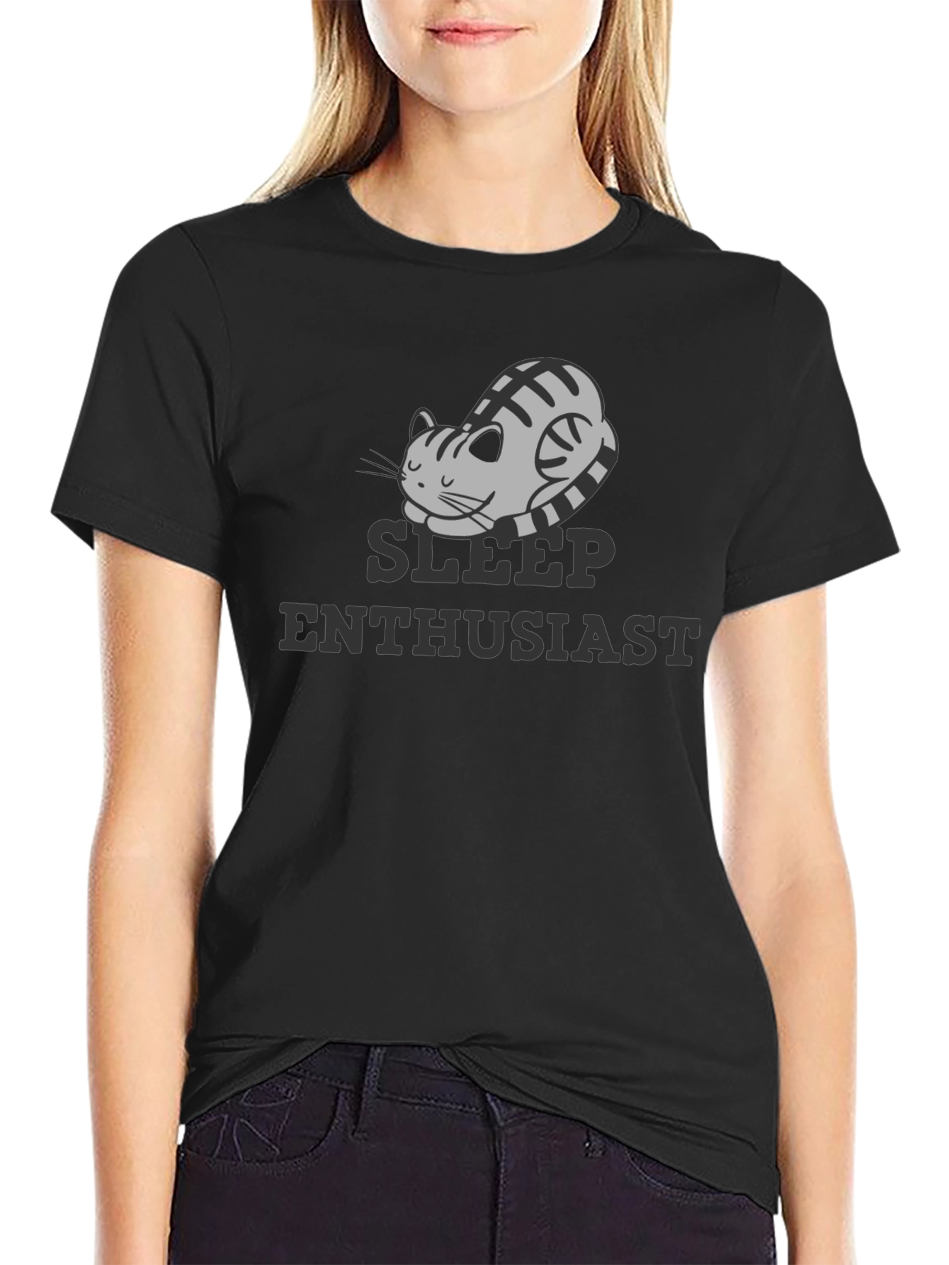 Sleep Enthusiast Cat T-Shirt - Comfy & Casual