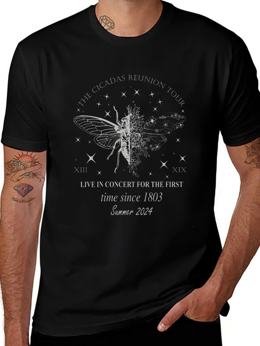 Cicadas Reunion Tour 2024 Black T-Shirt