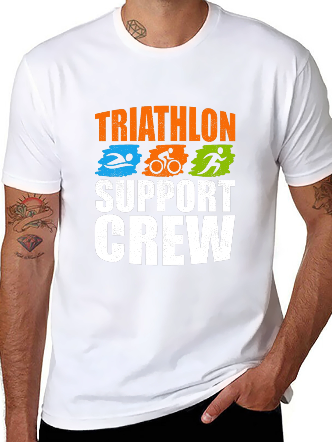 Triathlon Support Crew Graphic Tee