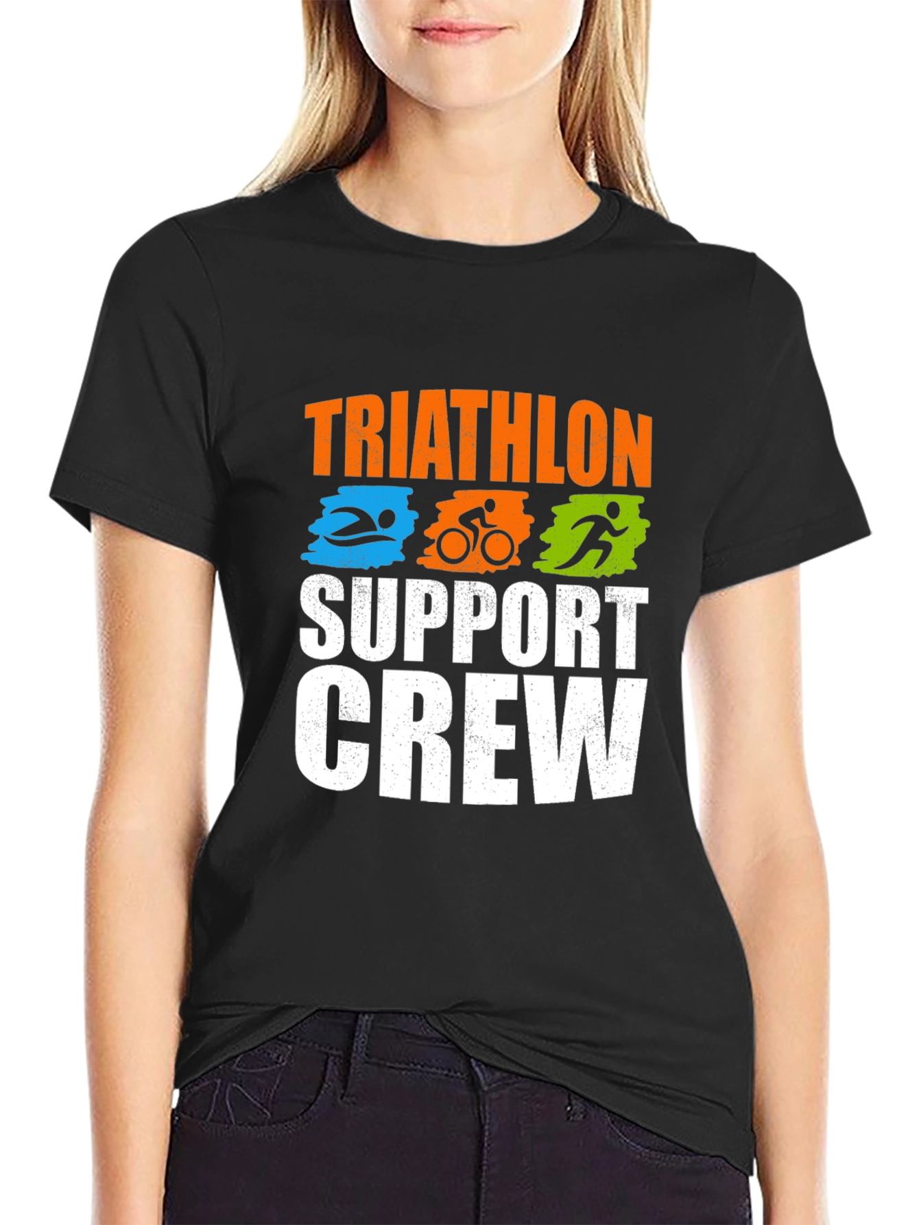 Triathlon Support Crew Graphic Tee
