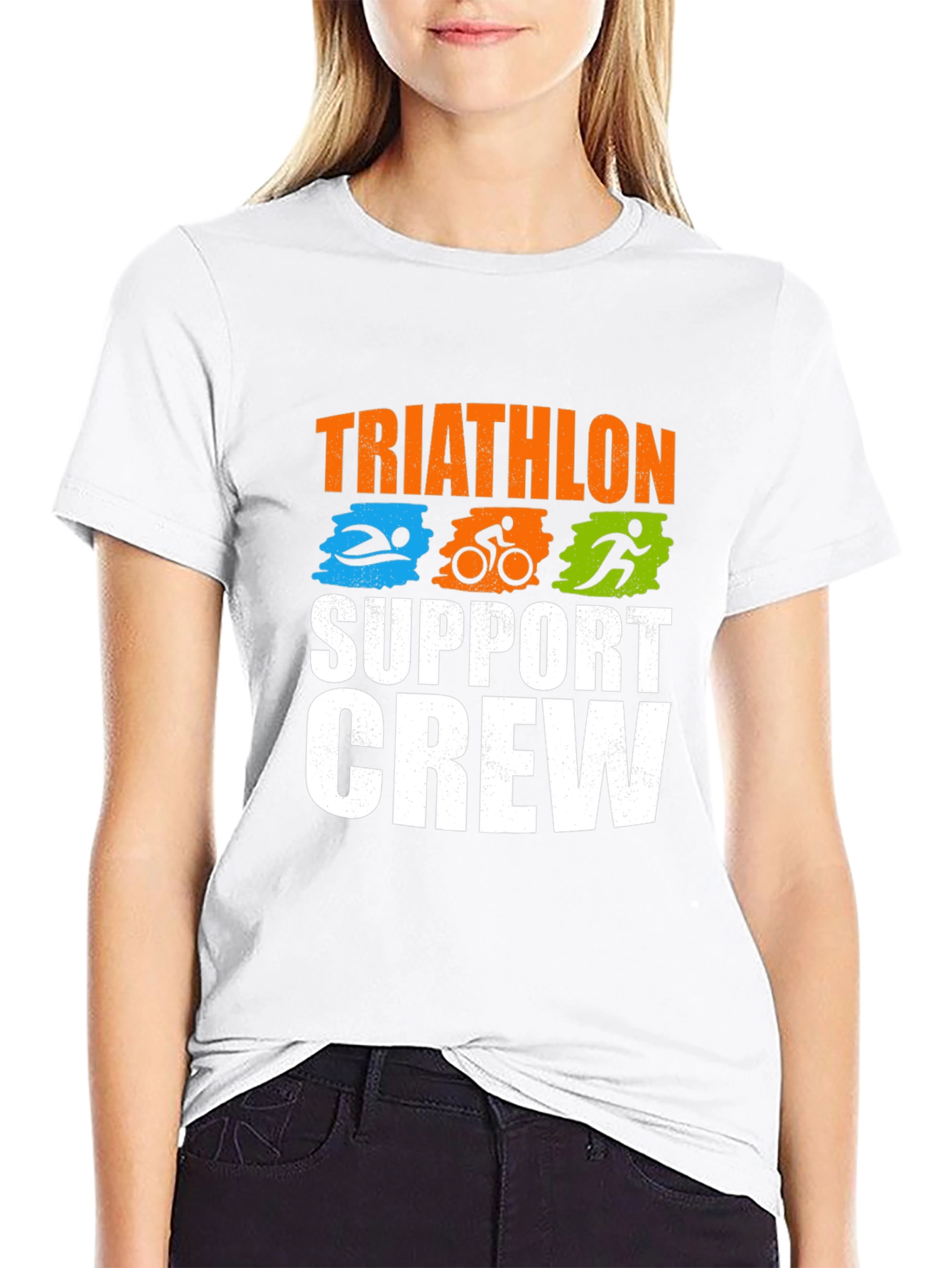 Triathlon Support Crew Graphic Tee