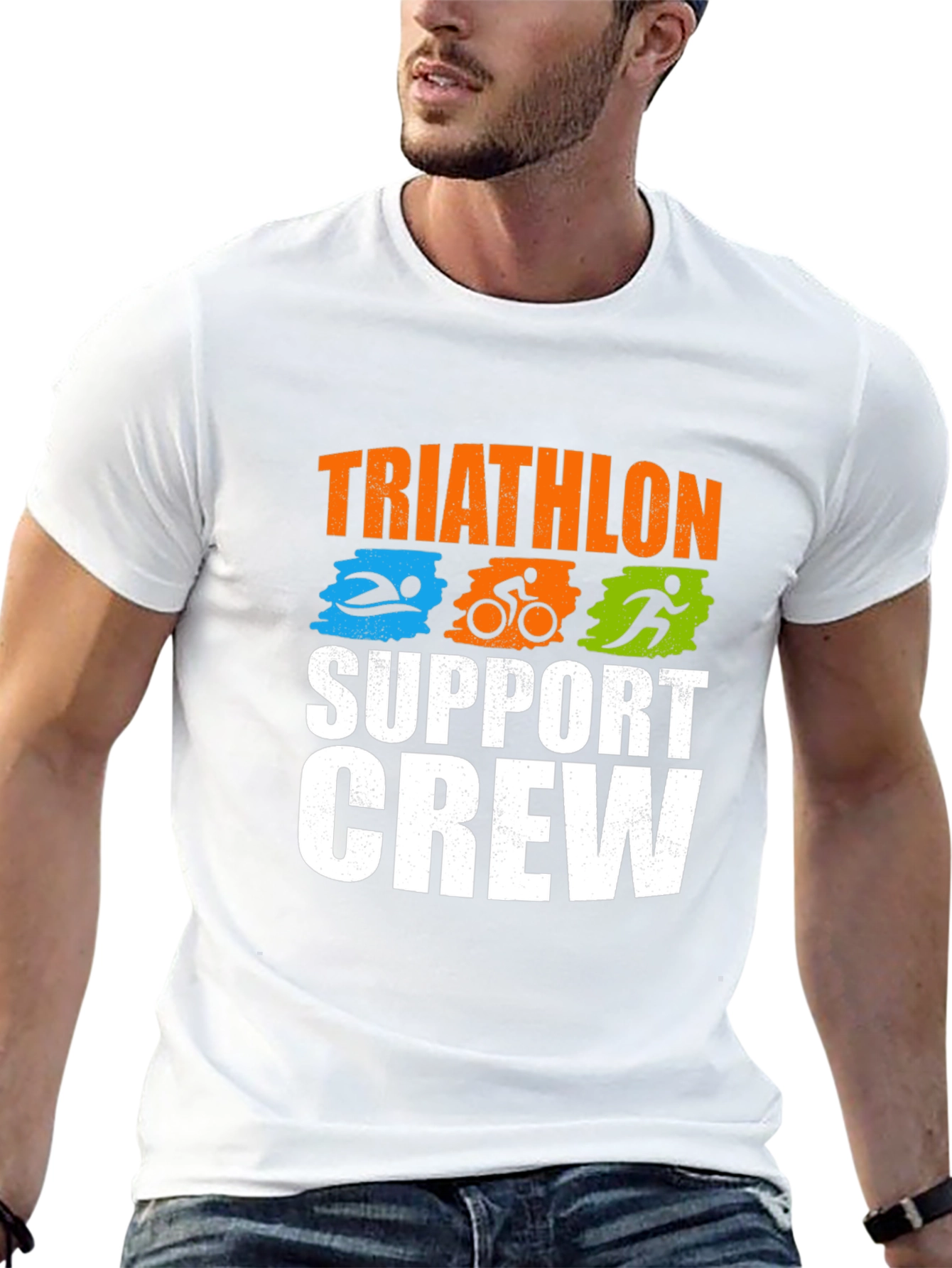 Triathlon Support Crew Graphic Tee