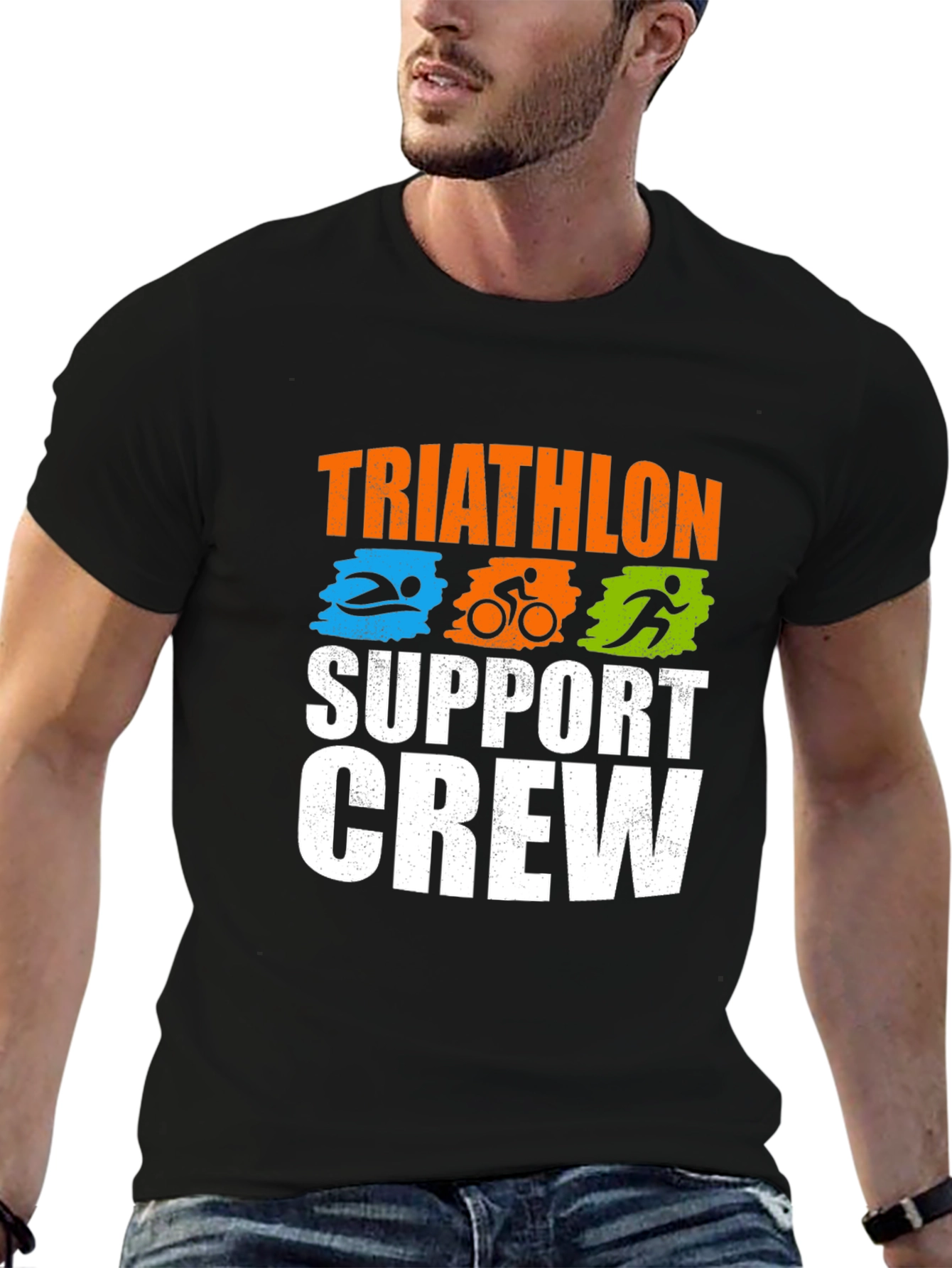 Triathlon Support Crew Graphic Tee
