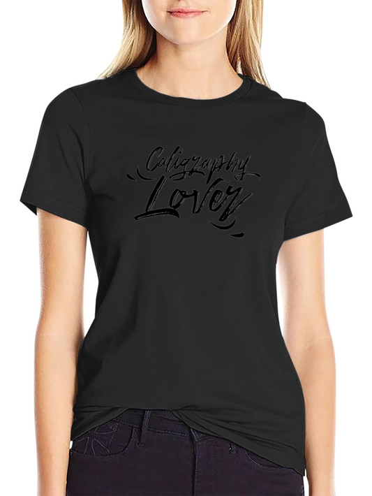 Calligraphy Lover Black T-Shirt