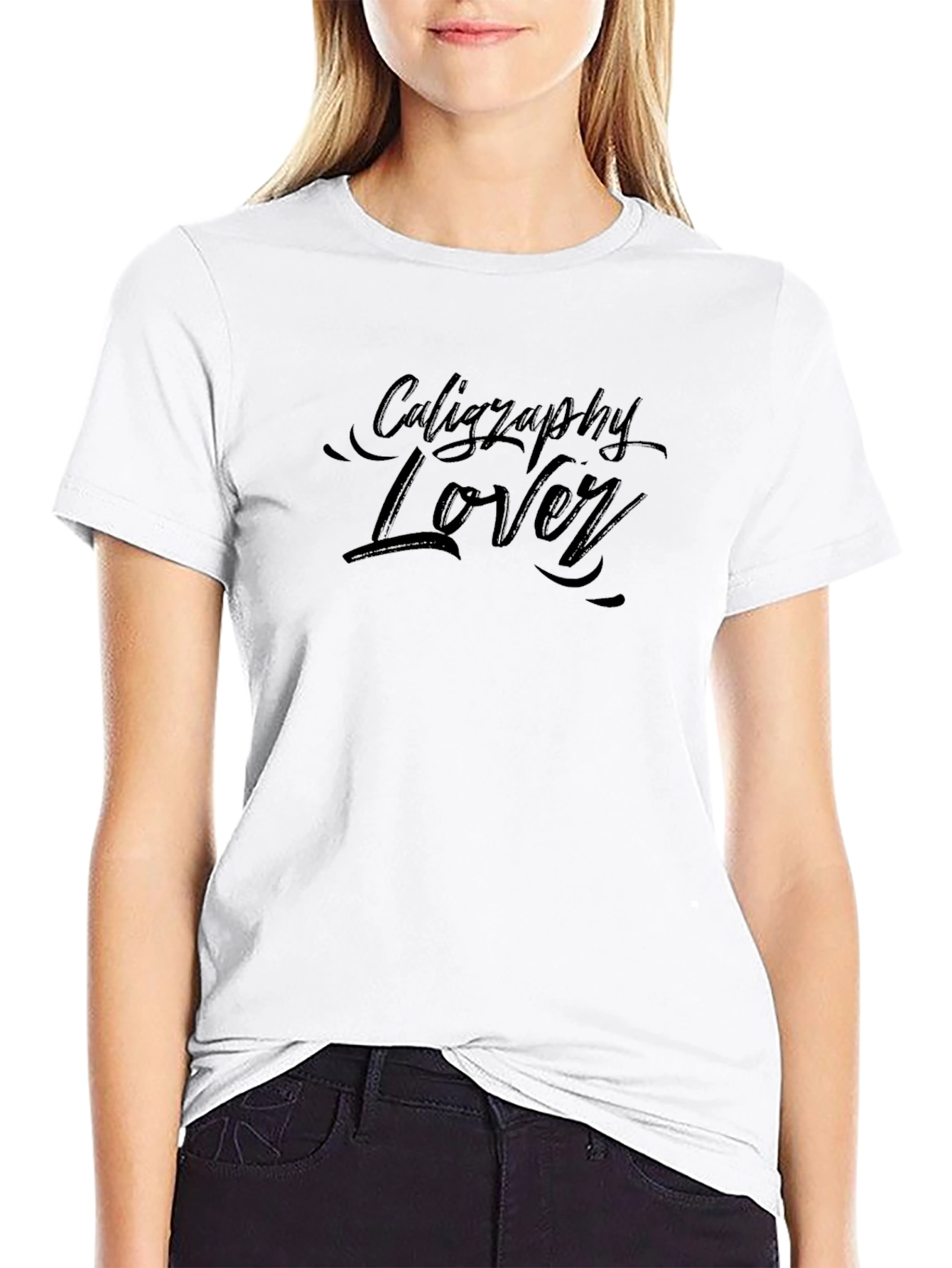 Calligraphy Lover Black T-Shirt
