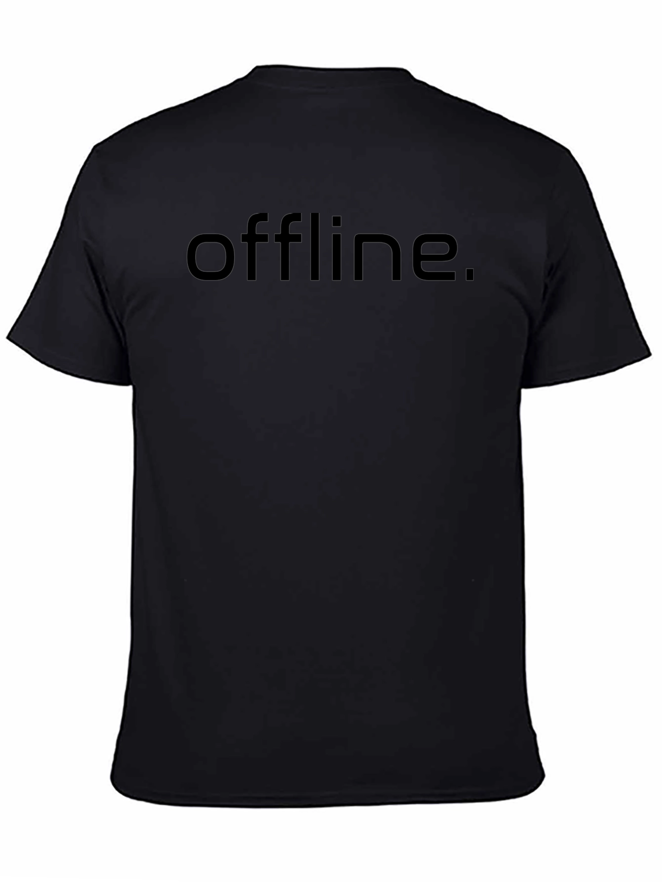 Offline Black T-Shirt - Minimalist Style