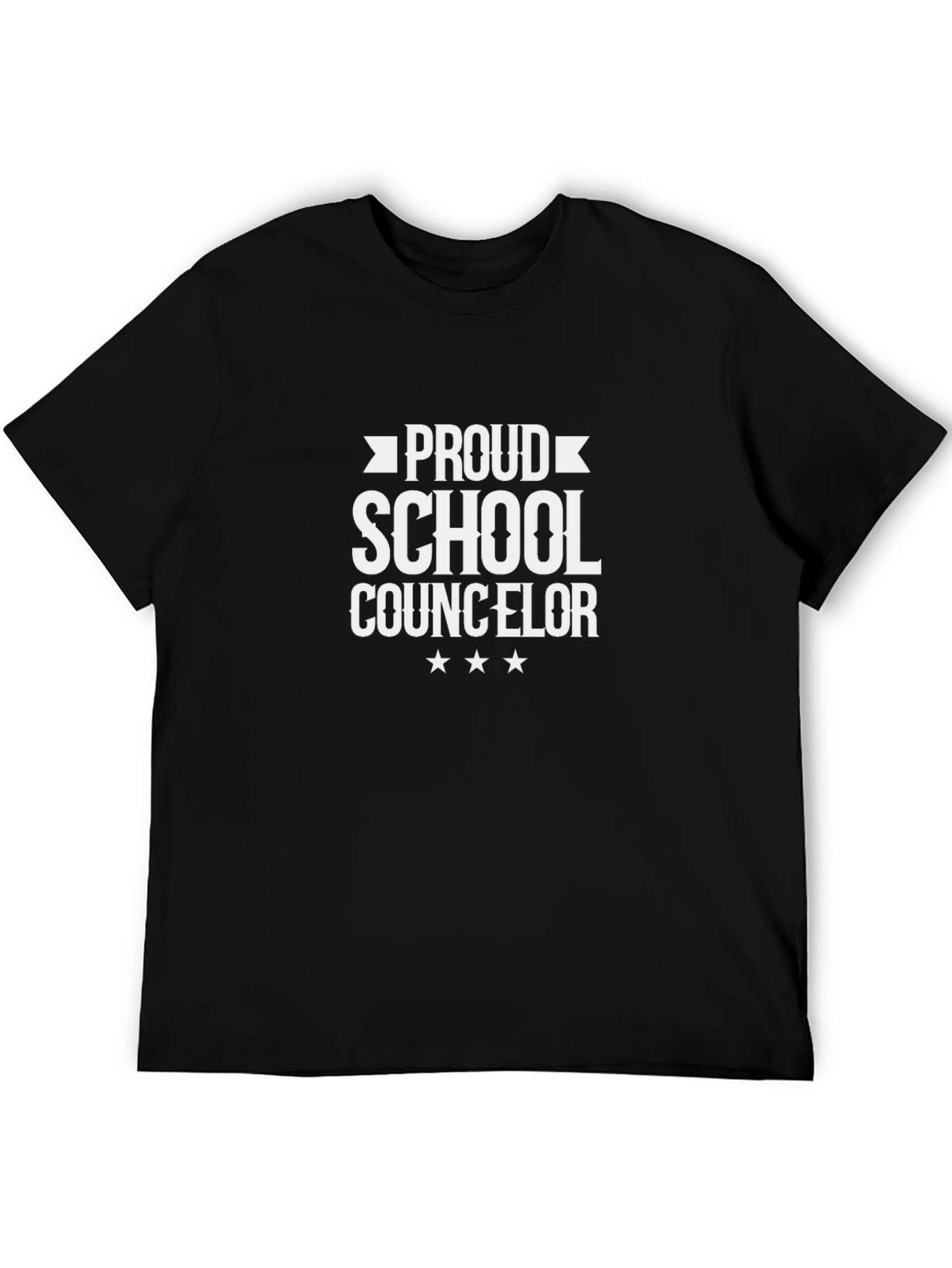 Proud School Counselor Black T-Shirt