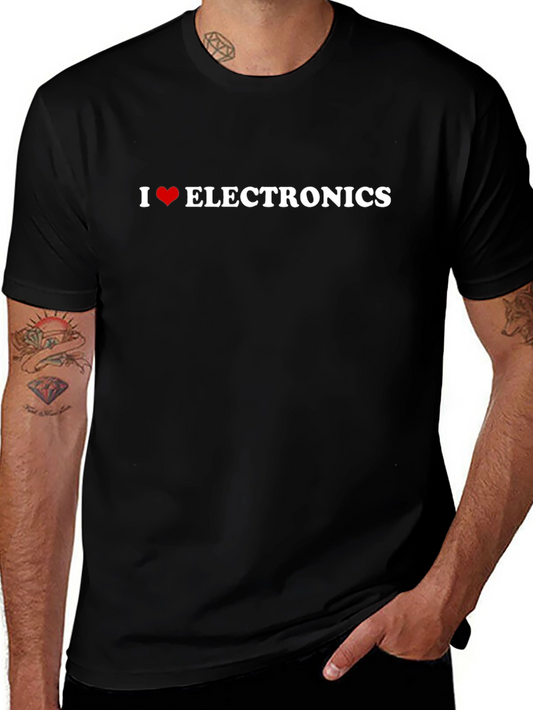 I Heart Electronics Black T-Shirt