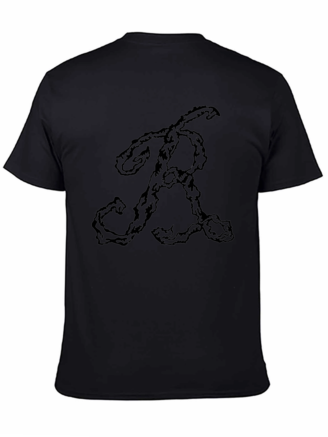 Abstract Initial R Graphic T-Shirt