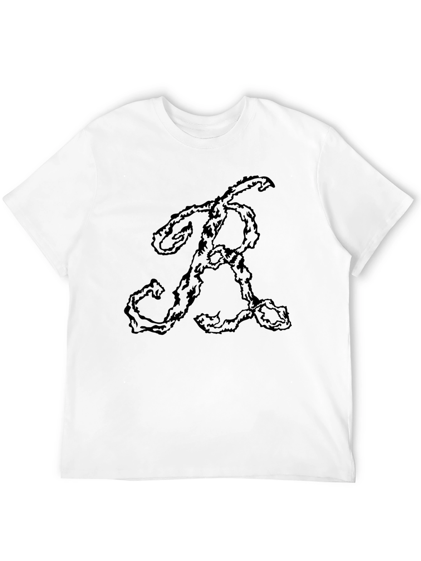 Abstract Initial R Graphic T-Shirt
