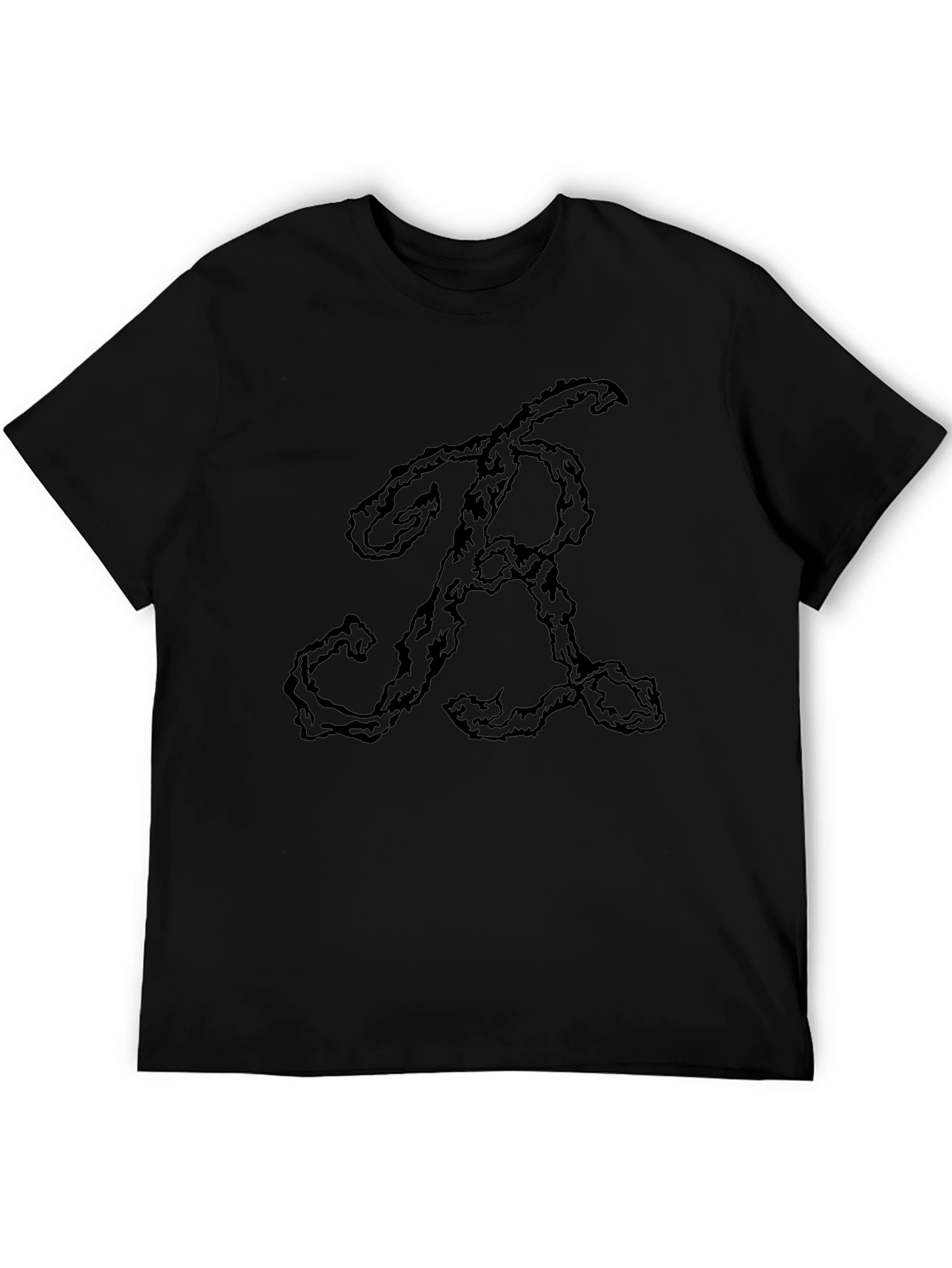Abstract Initial R Graphic T-Shirt