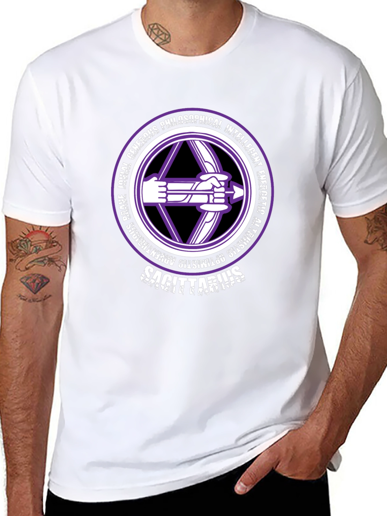 Sagittarius Zodiac T-Shirt - Generous & Intelligent