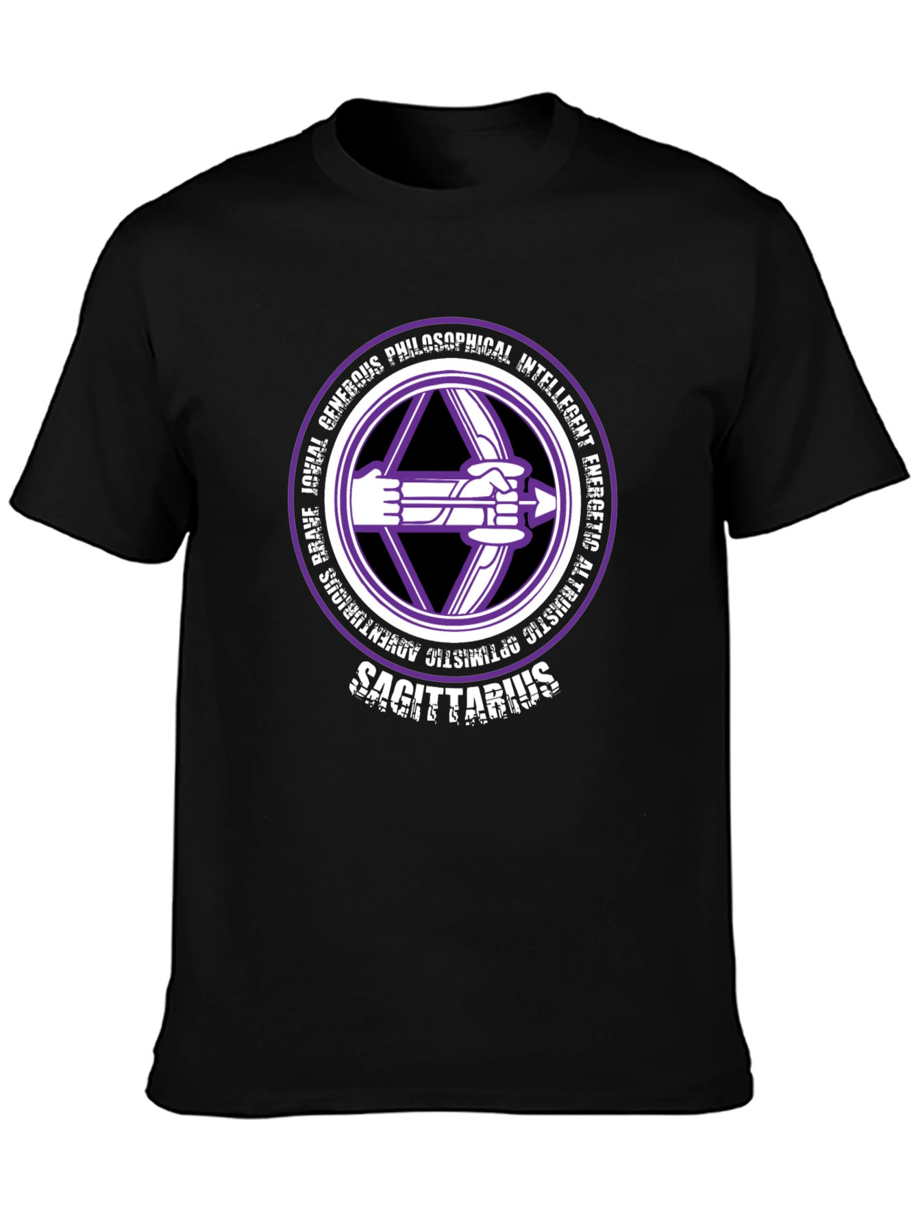Sagittarius Zodiac T-Shirt - Generous & Intelligent
