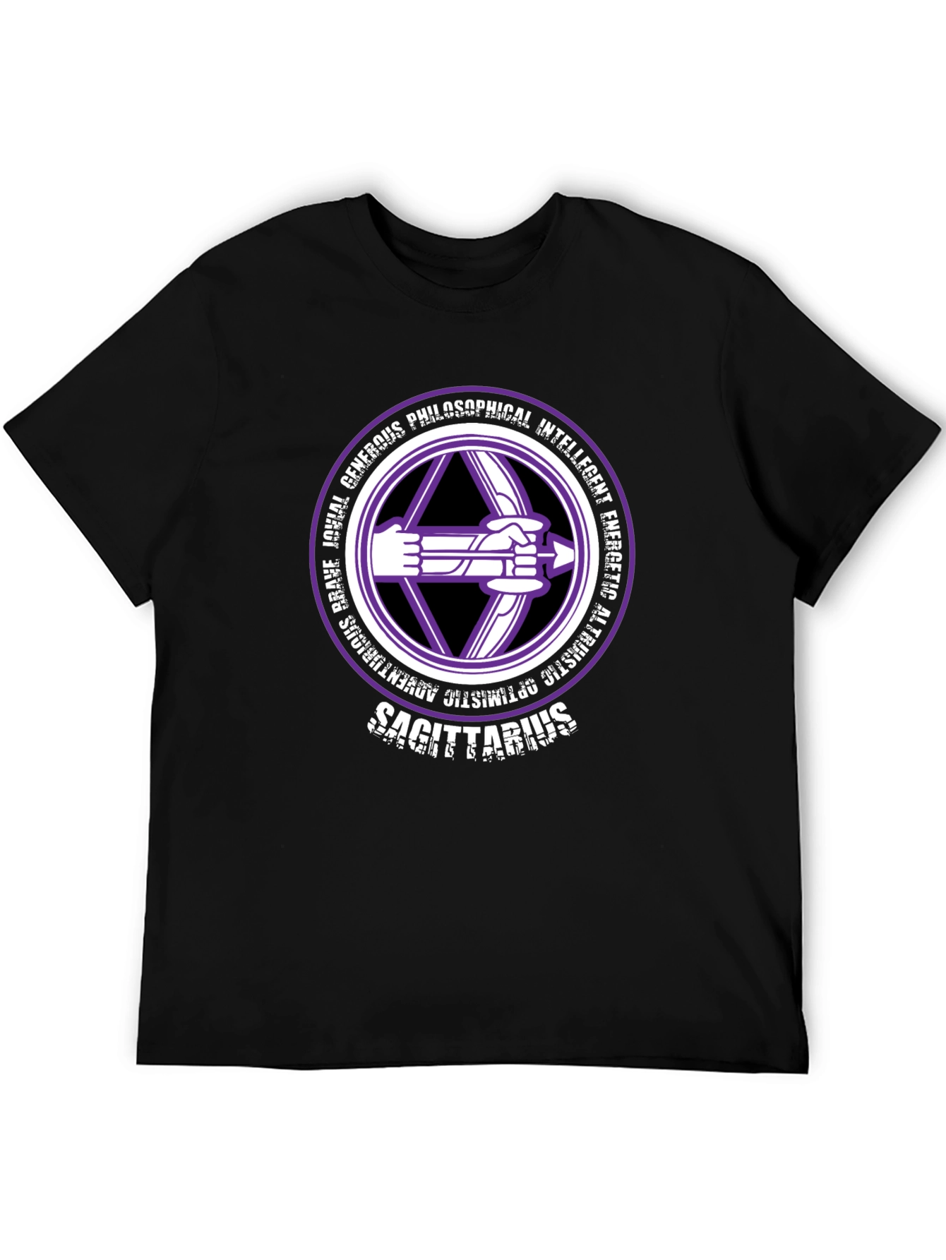Sagittarius Zodiac T-Shirt - Generous & Intelligent