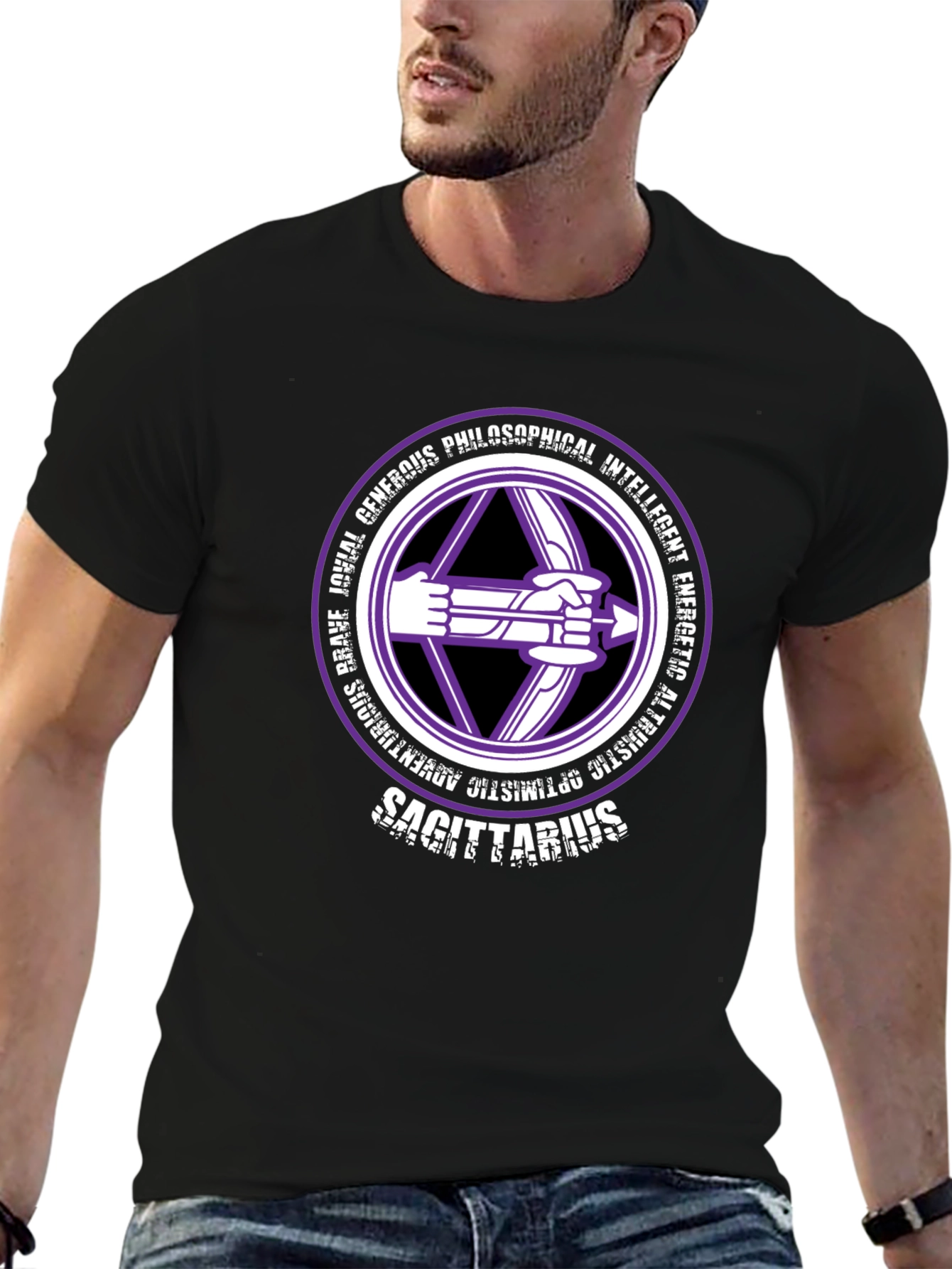 Sagittarius Zodiac T-Shirt - Generous & Intelligent