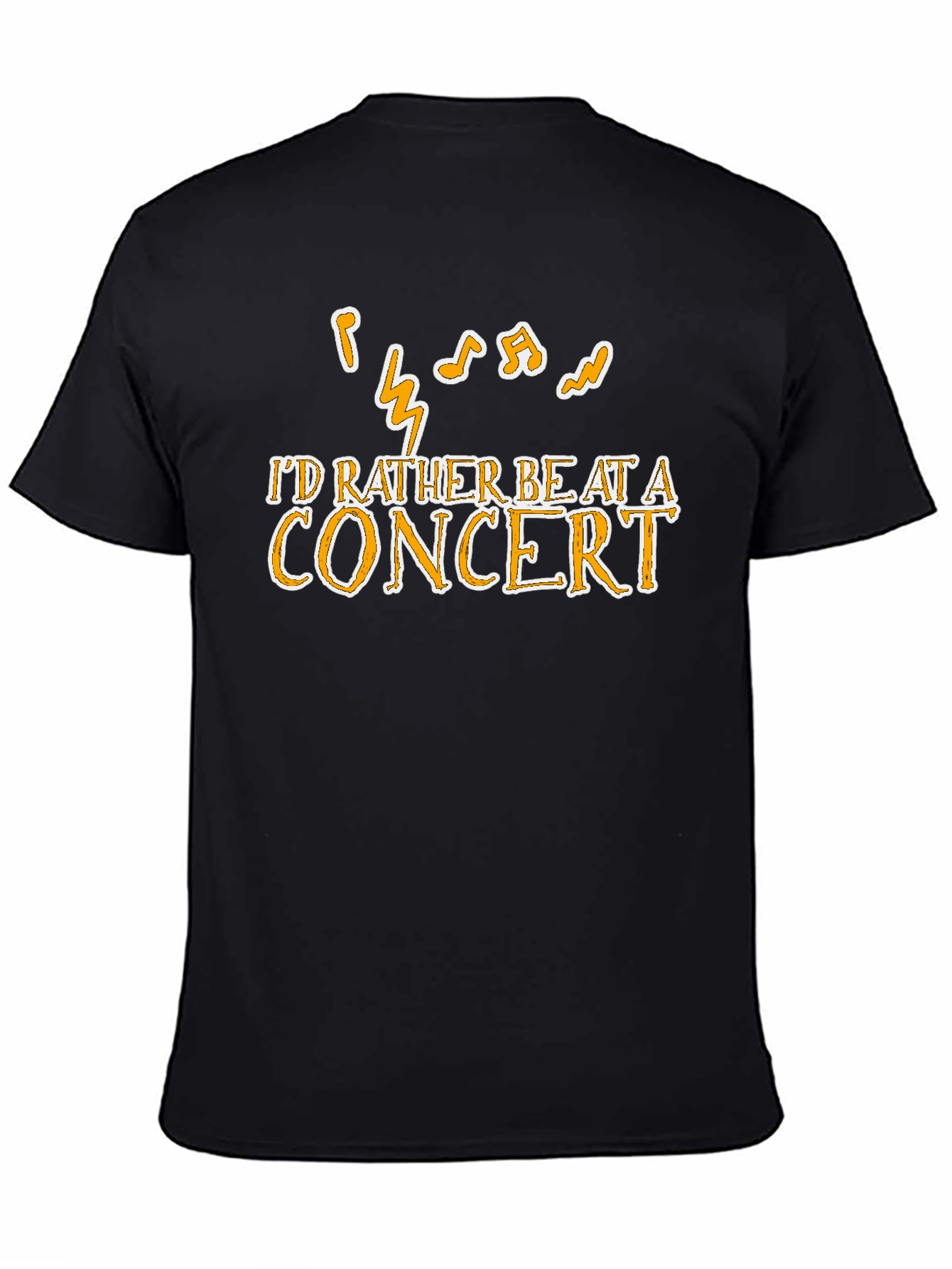 Concert Lover Graphic Tee - Music Notes T-Shirt