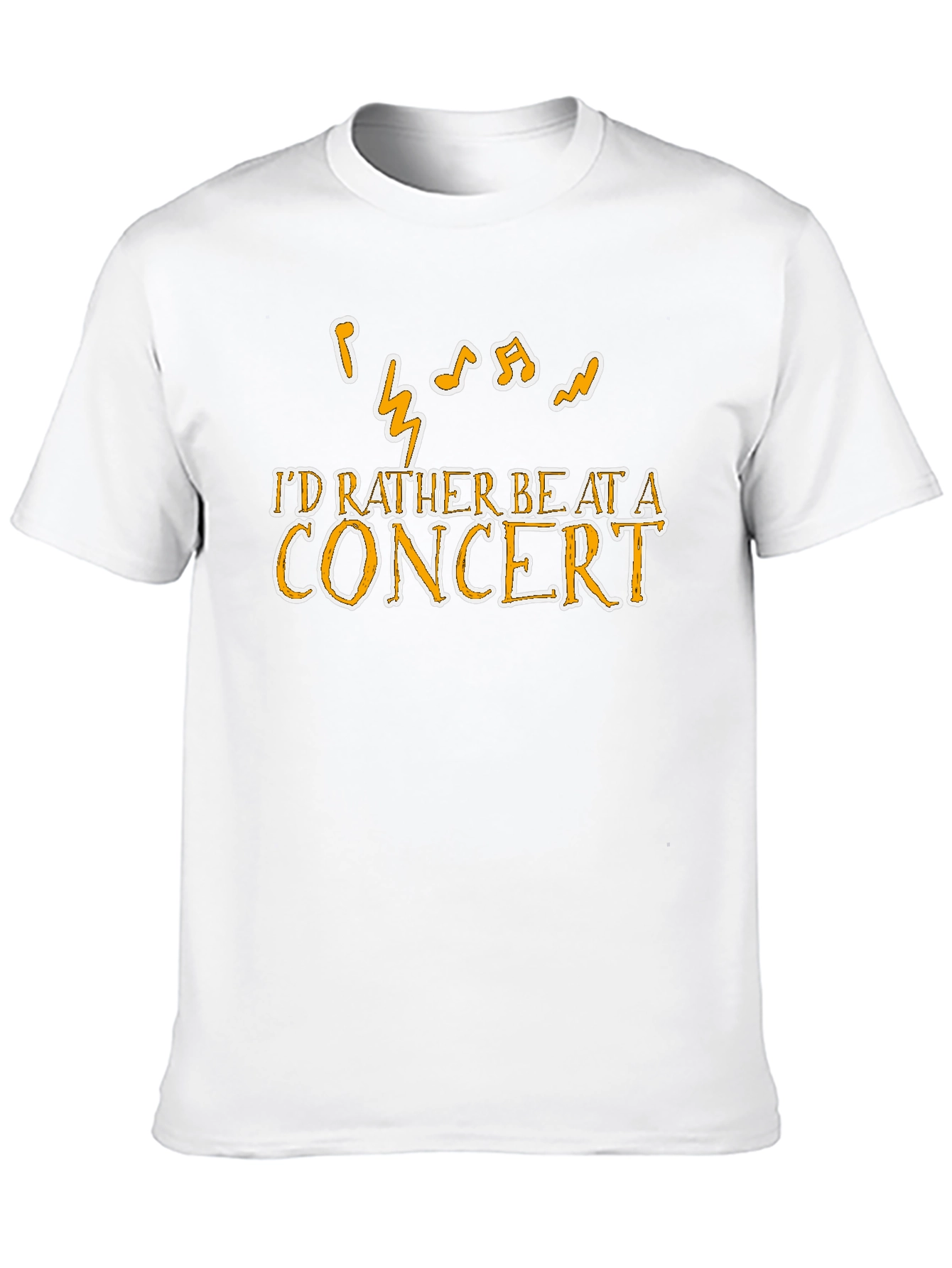 Concert Lover Graphic Tee - Music Notes T-Shirt