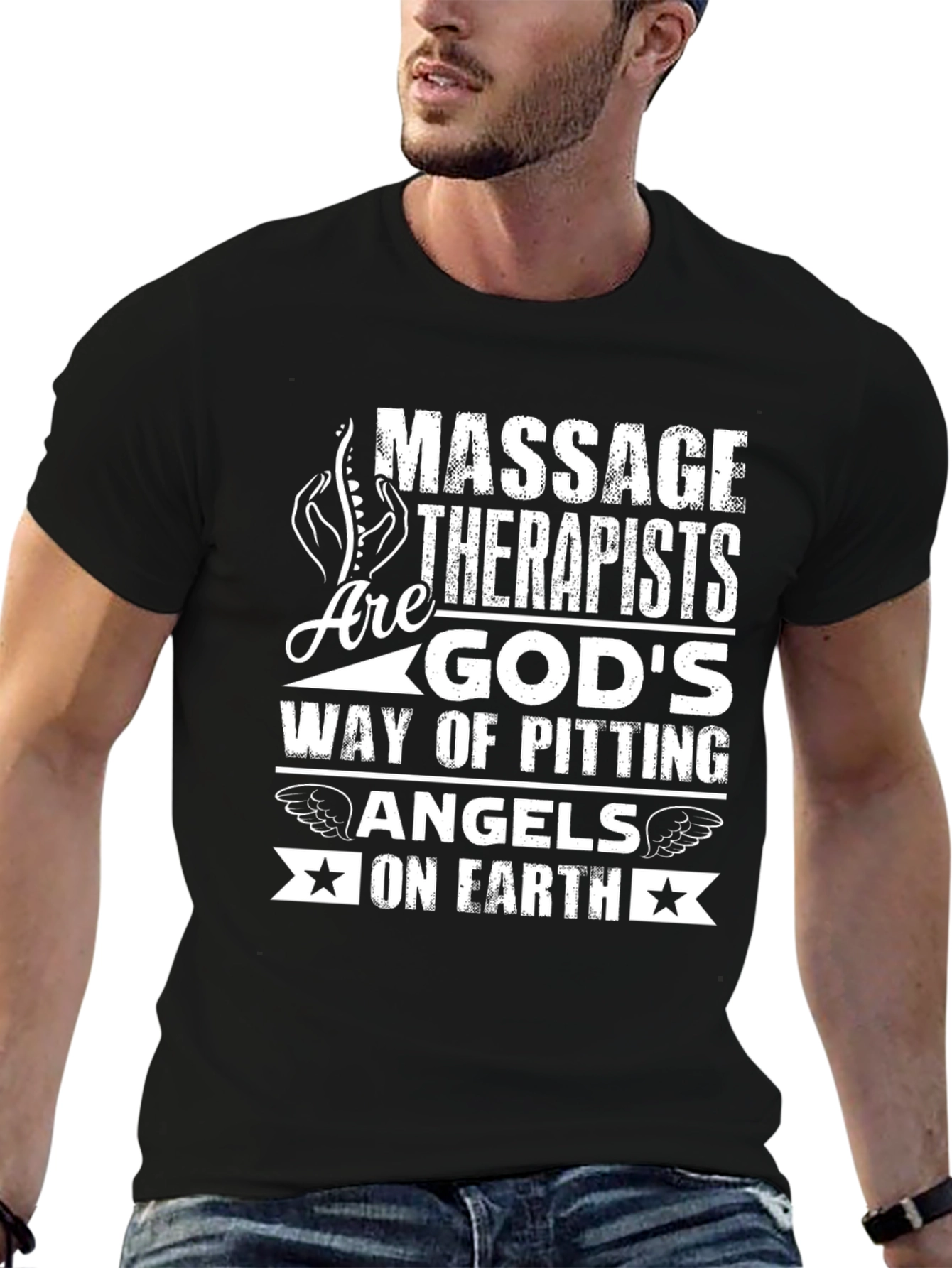 Massage Therapist Gods Angels on Earth T-Shirt