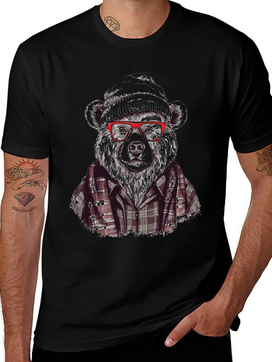 Bear Graphic T-Shirt - Hipster Style Tee