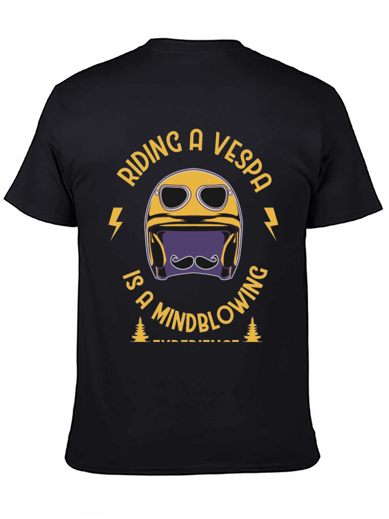 Riding a Vespa Mindblowing T-Shirt