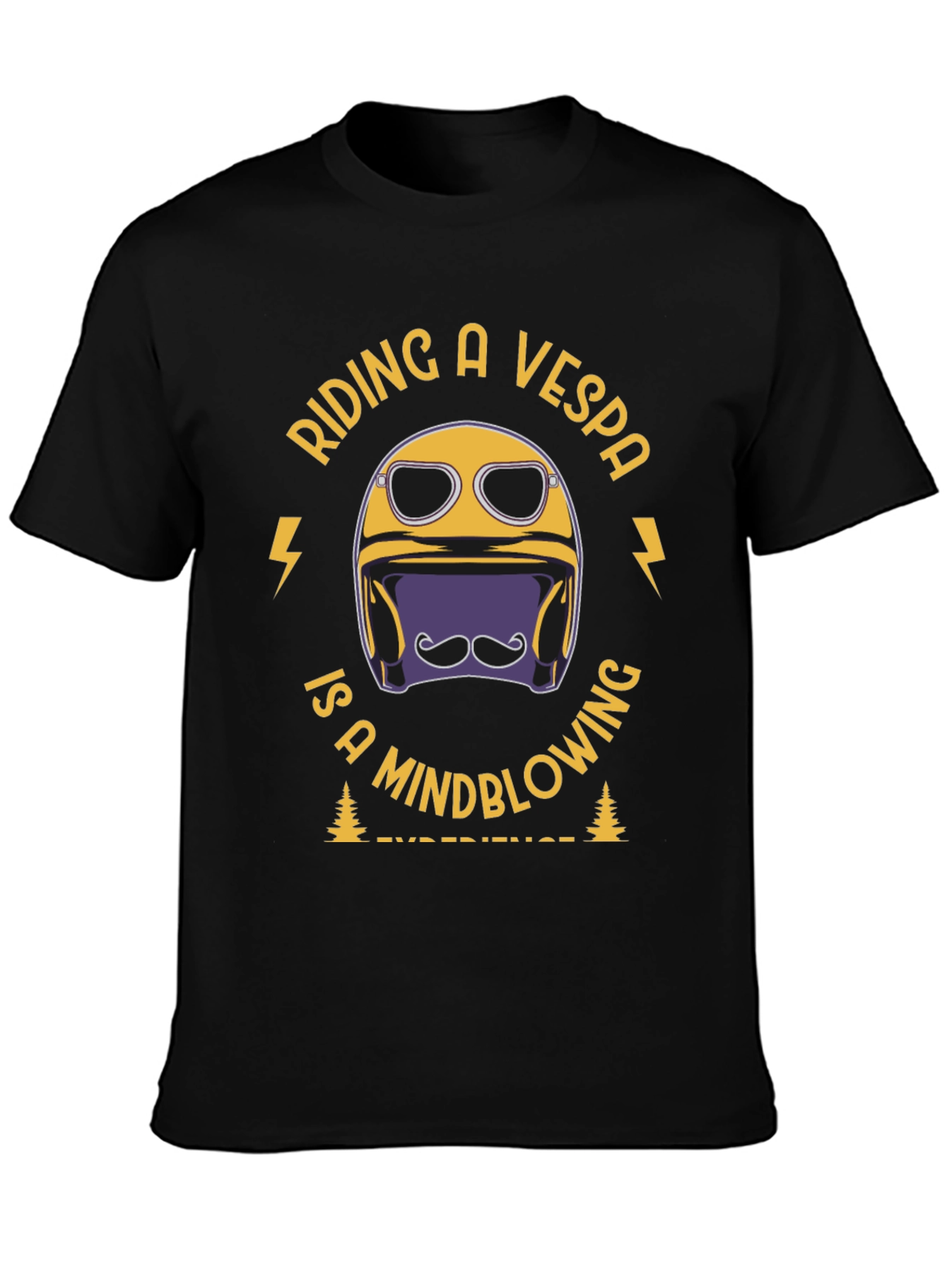Riding a Vespa Mindblowing T-Shirt