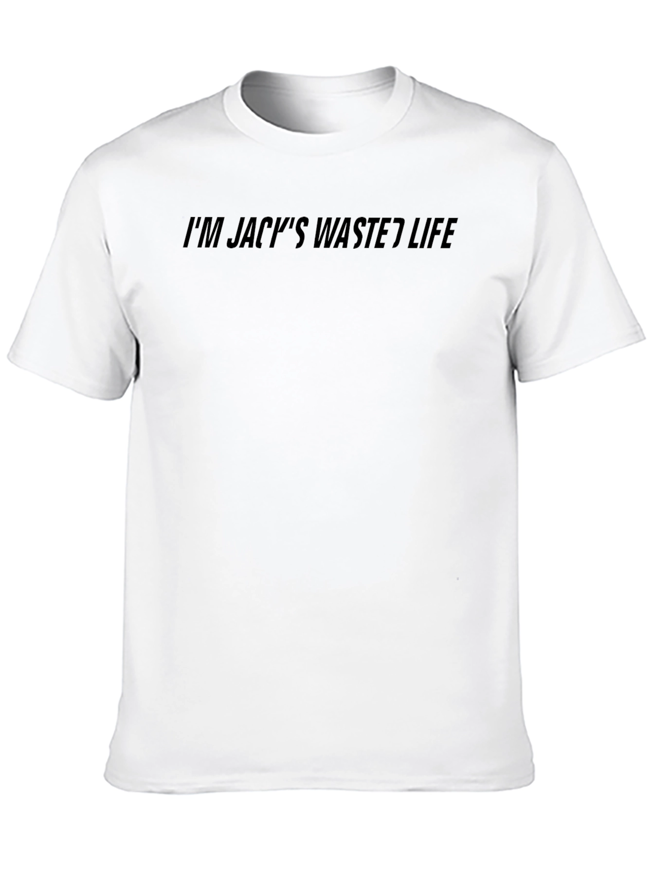 Im Jacks Wasted Life T-Shirt - Black Casual