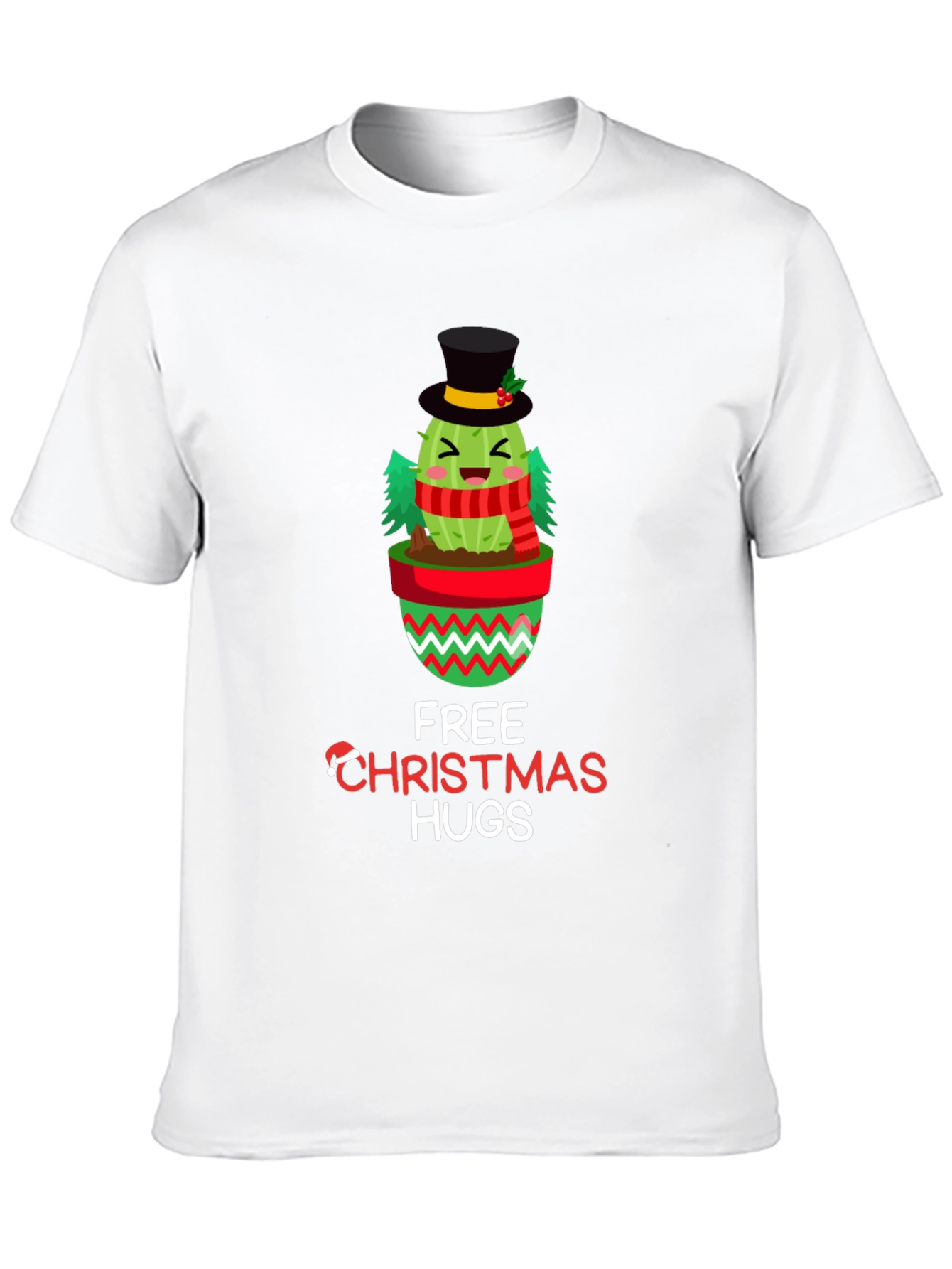 Christmas Cactus Hugs Graphic Tee