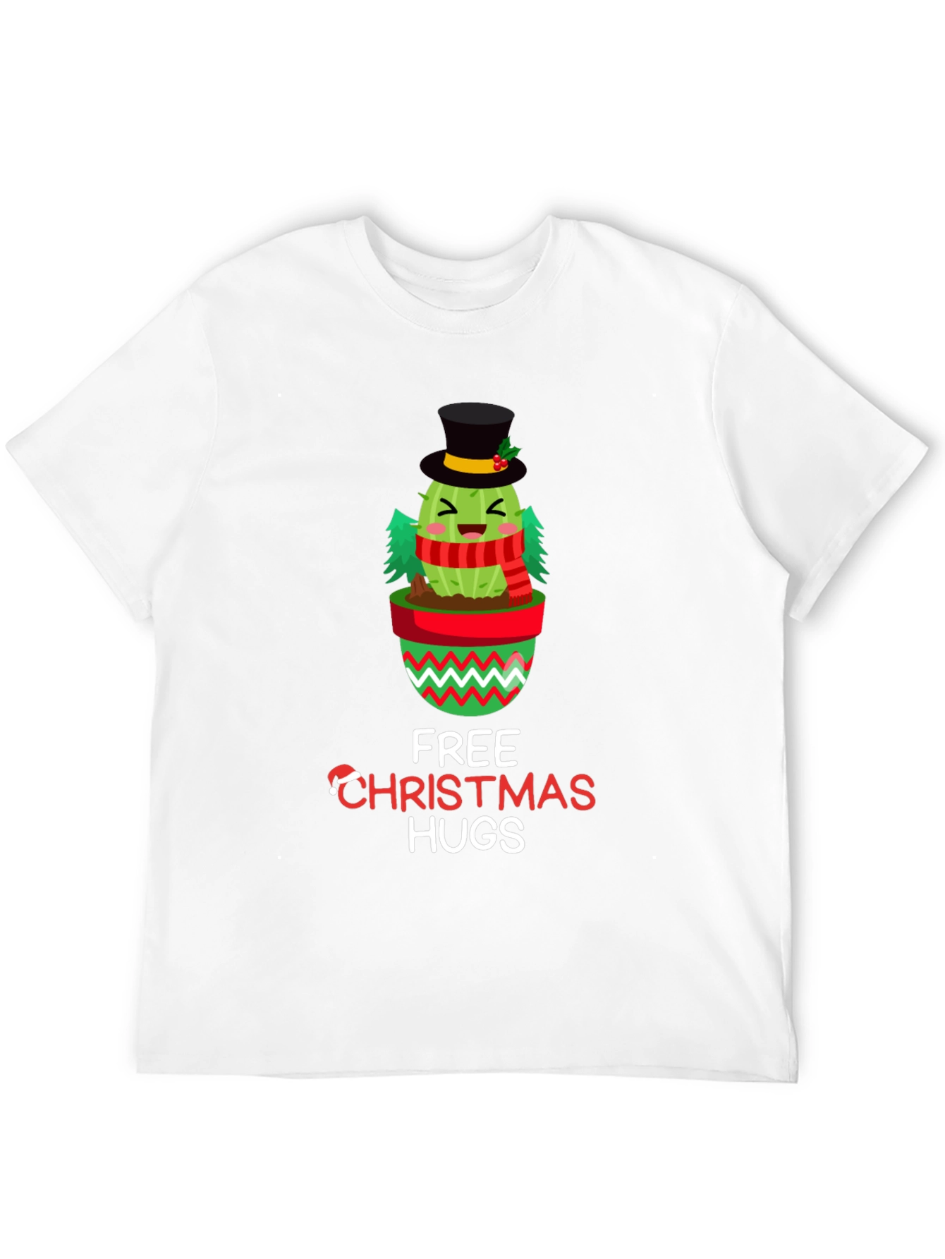 Christmas Cactus Hugs Graphic Tee