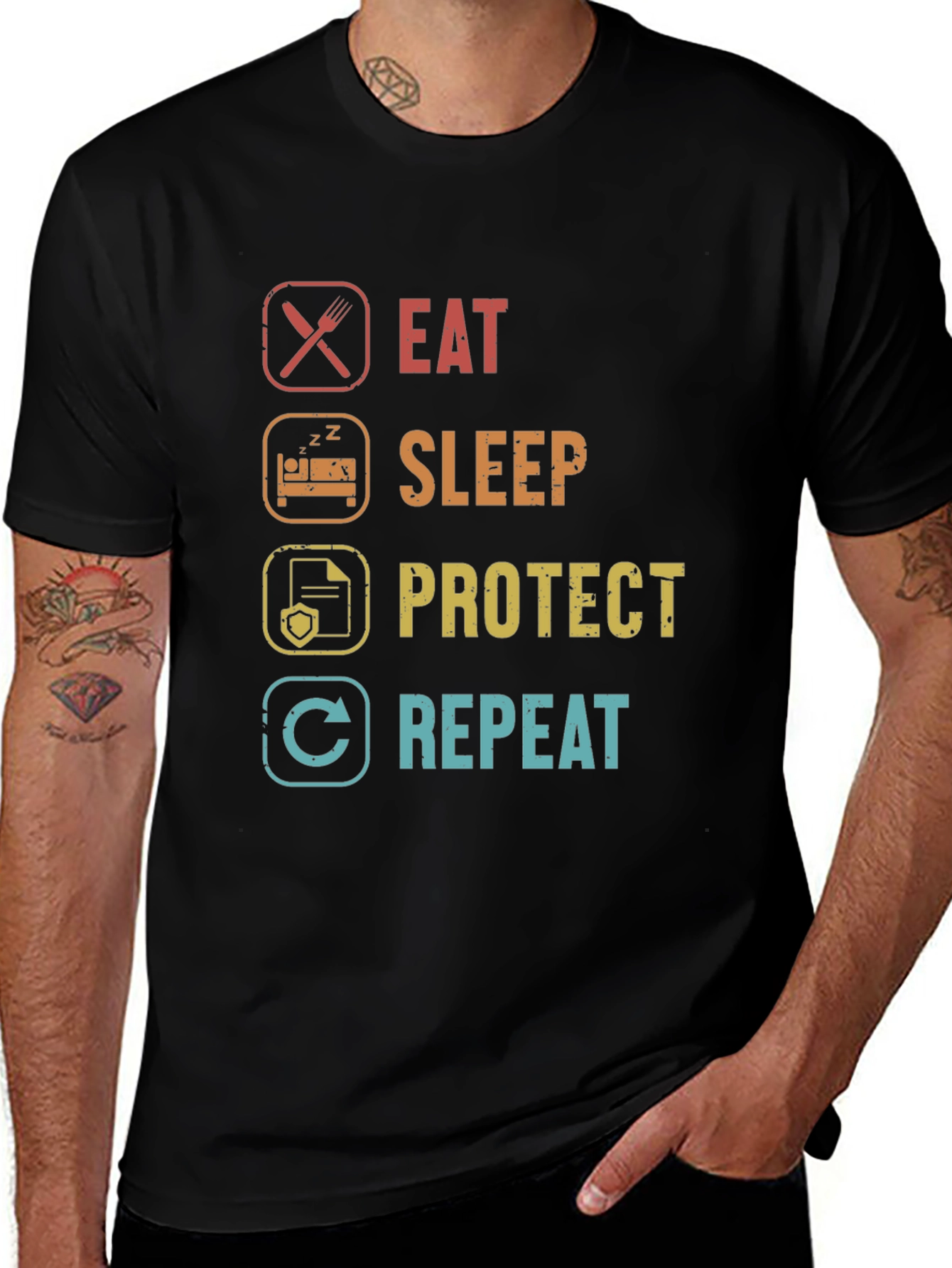 Eat Sleep Protect Repeat T-Shirt