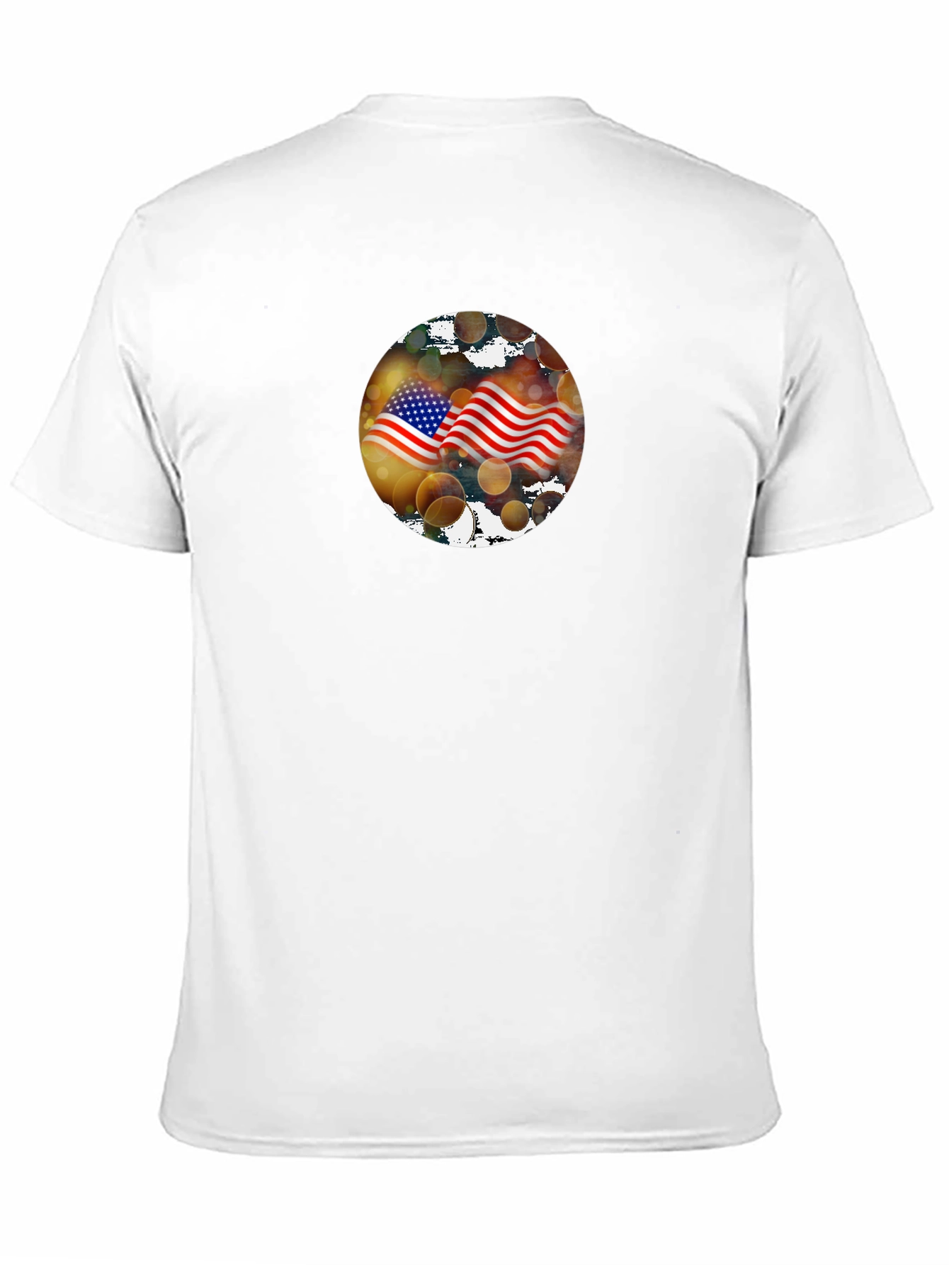 American Flag Graphic Black T-Shirt