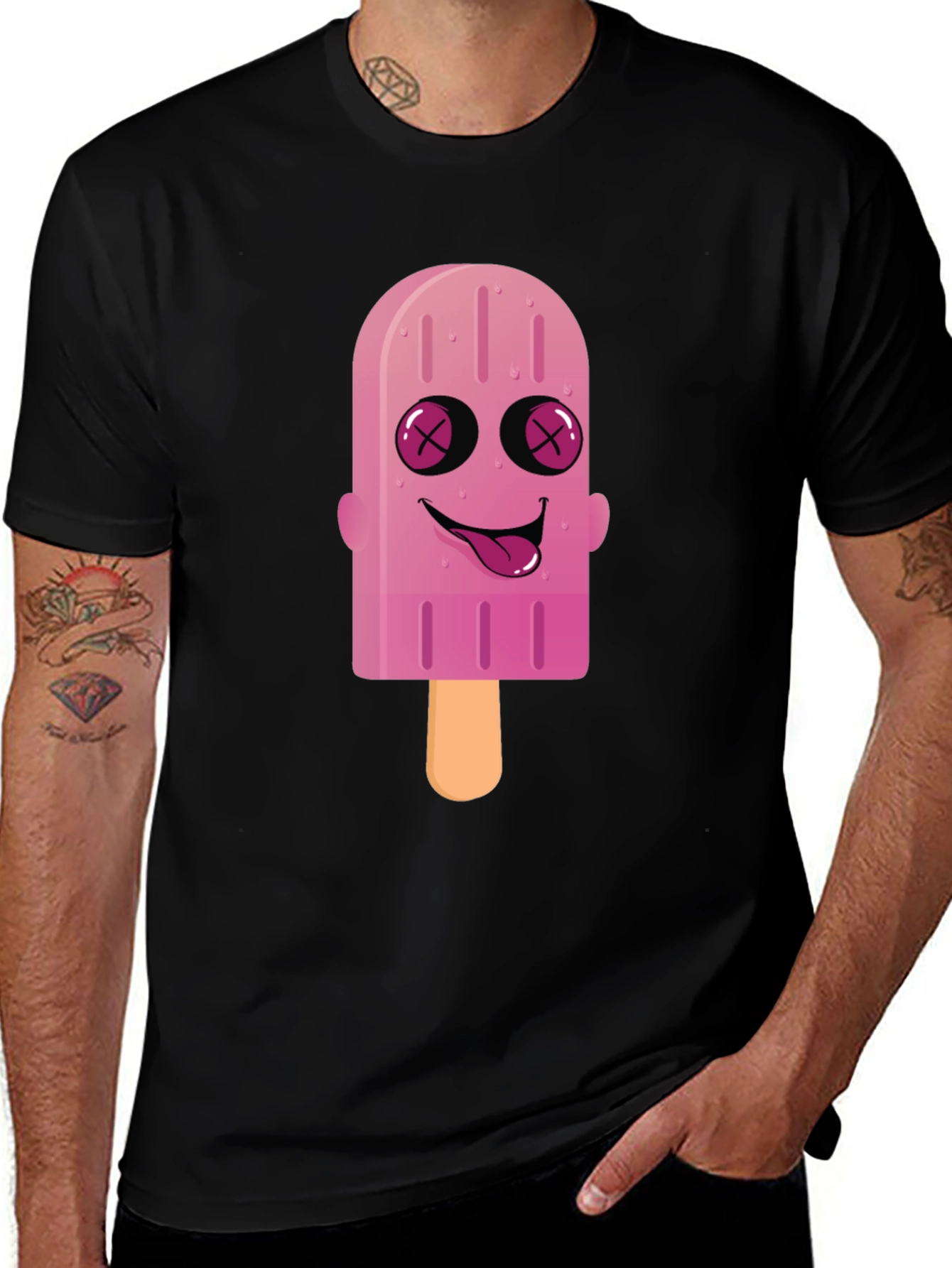 Cartoon Popsicle Graphic Tee