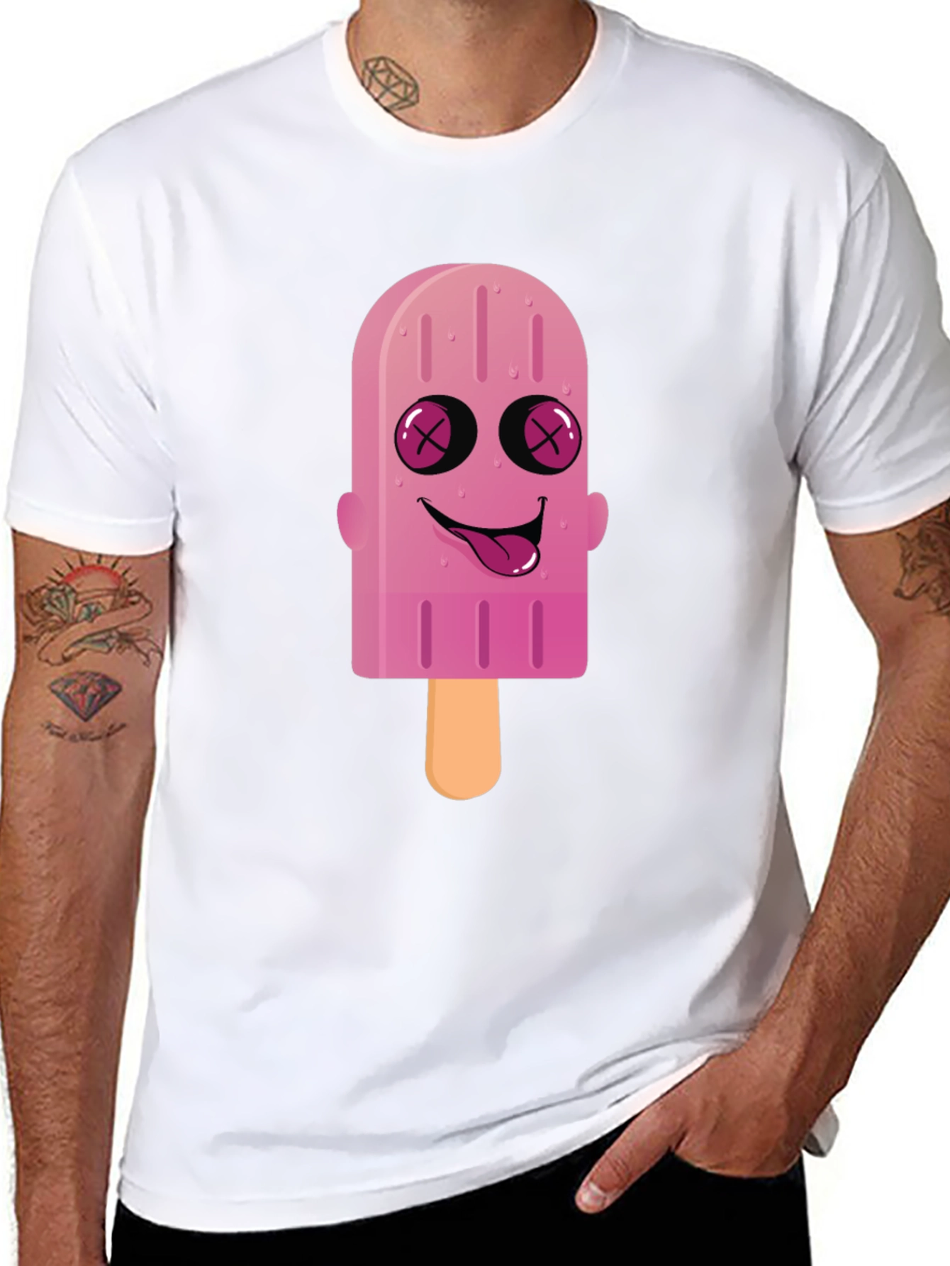 Cartoon Popsicle Graphic Tee