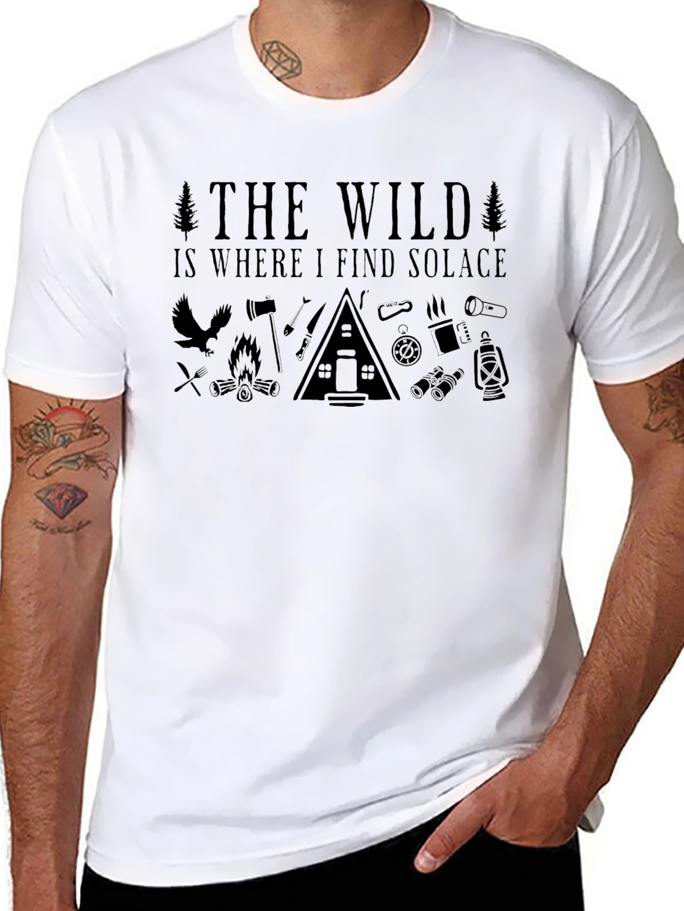 The Wild Solace T-Shirt - Nature Inspired Graphic Tee