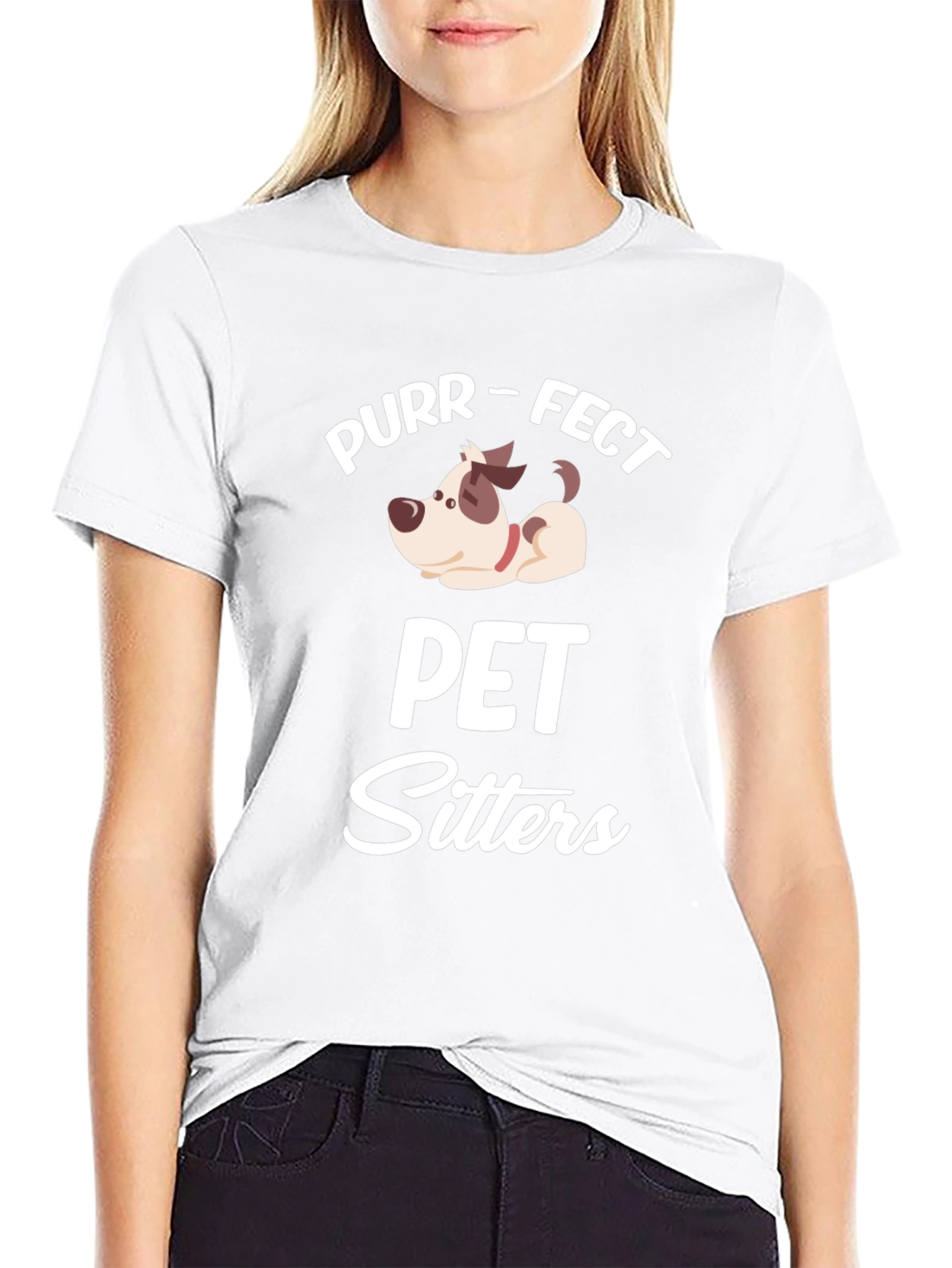 Purr-fect Pet Sitters Black T-Shirt