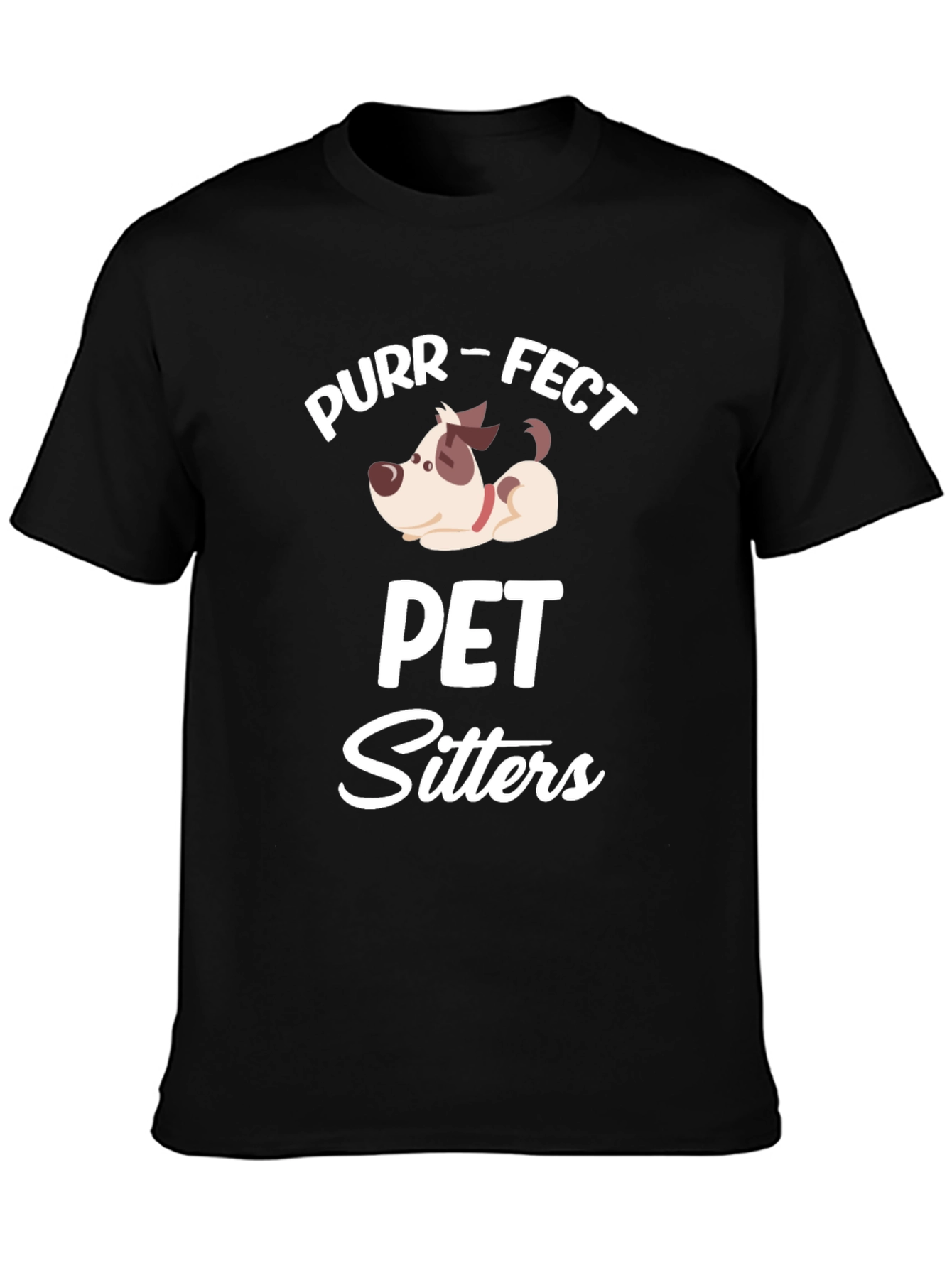 Purr-fect Pet Sitters Black T-Shirt