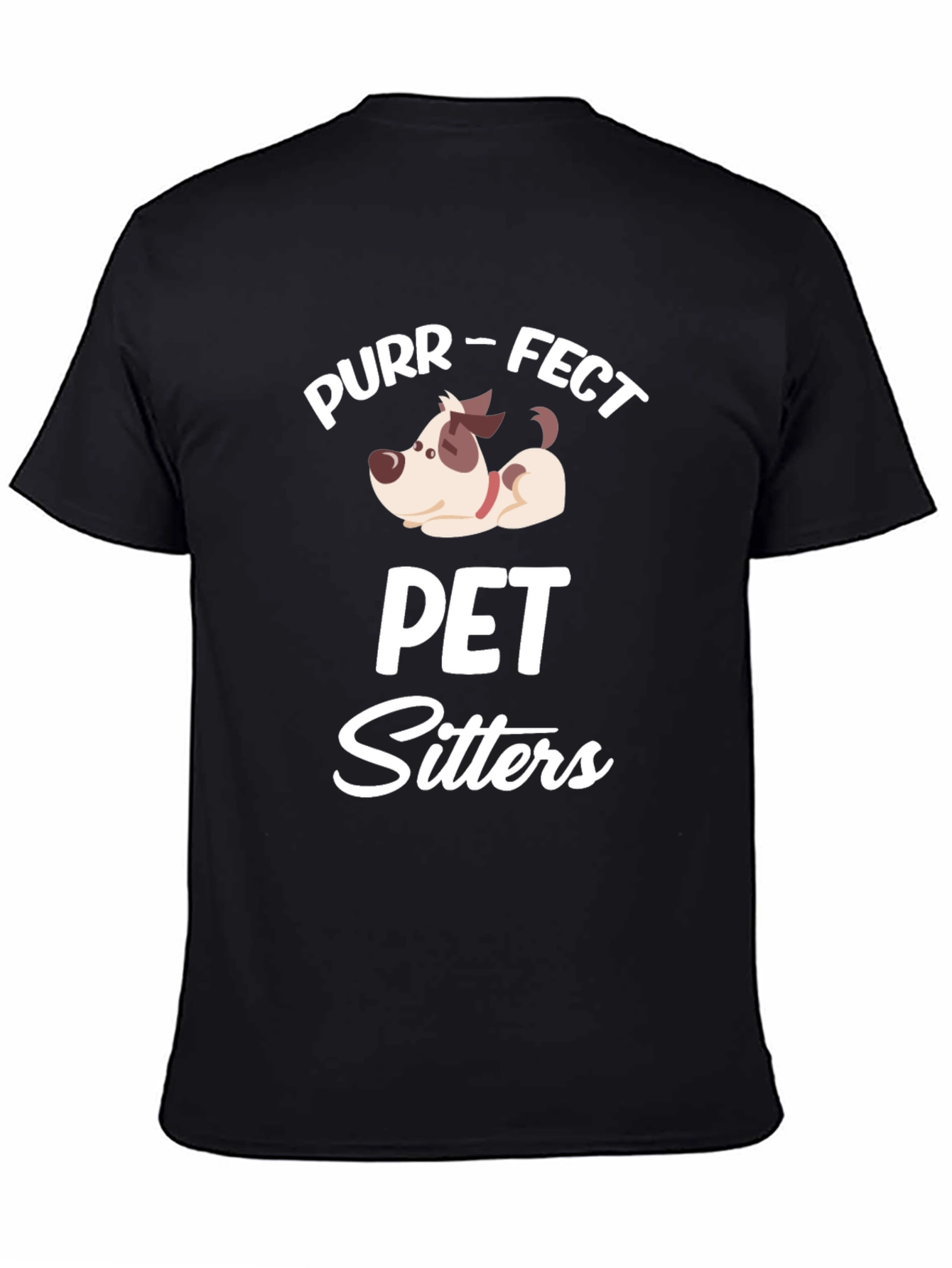 Purr-fect Pet Sitters Black T-Shirt