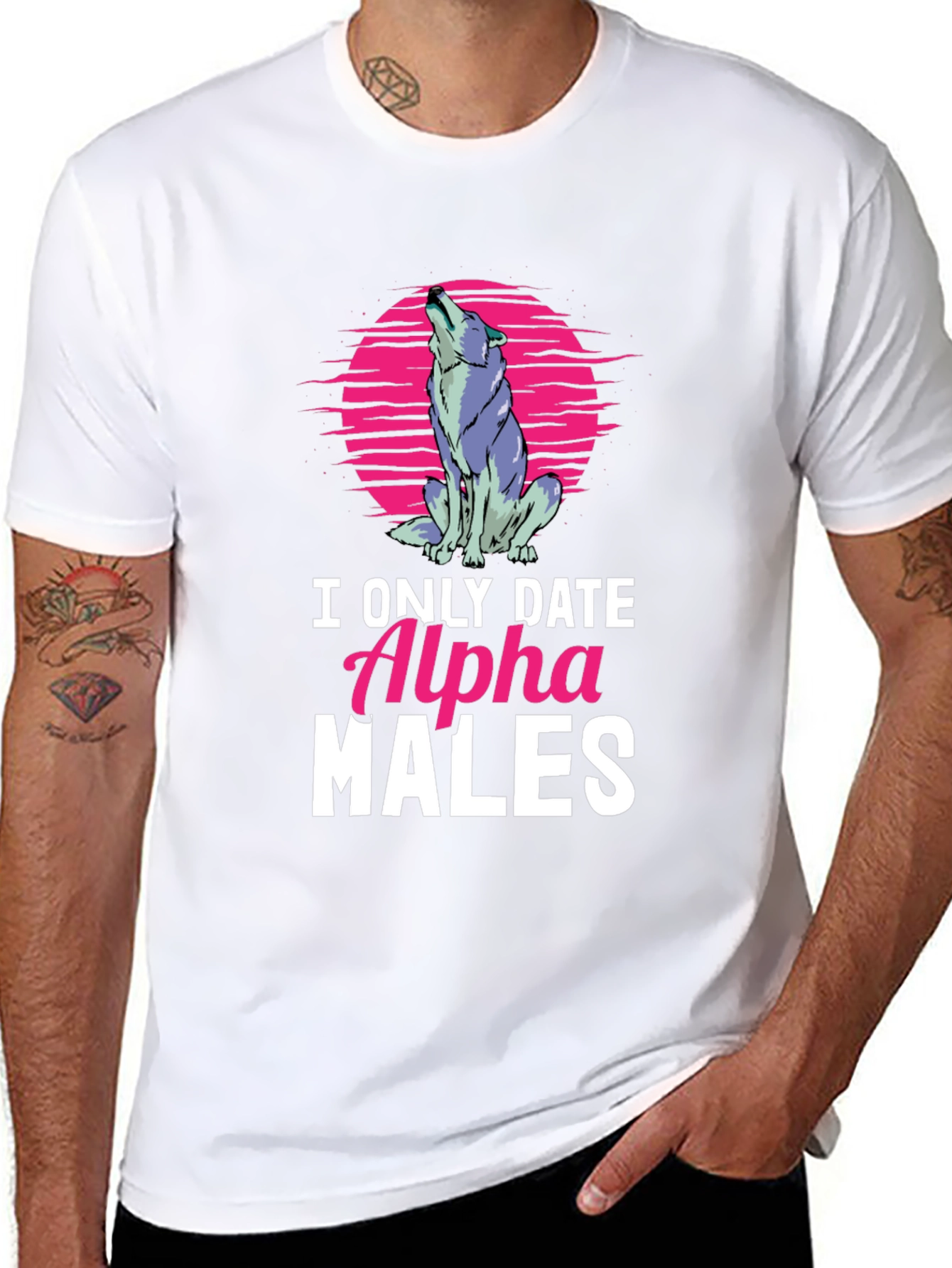 Alpha Males Graphic T-Shirt - Black