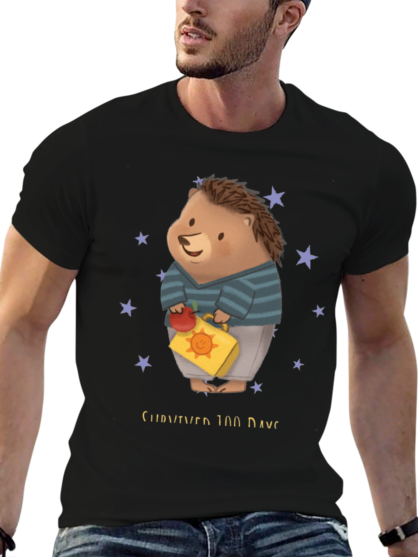 100 Days of School Hedgehog Tee