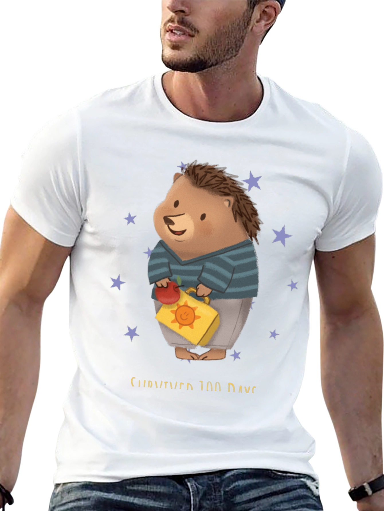 100 Days of School Hedgehog Tee