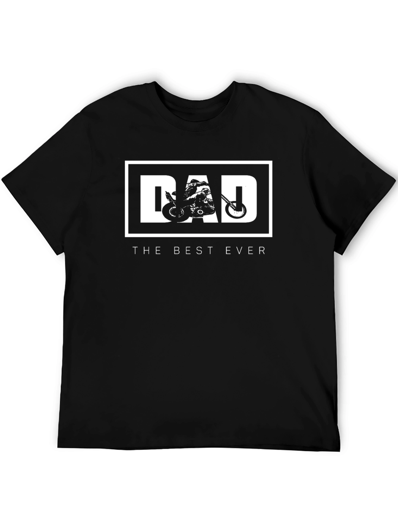 Dad The Best Ever Motorcycle Graphic T-Shirt
