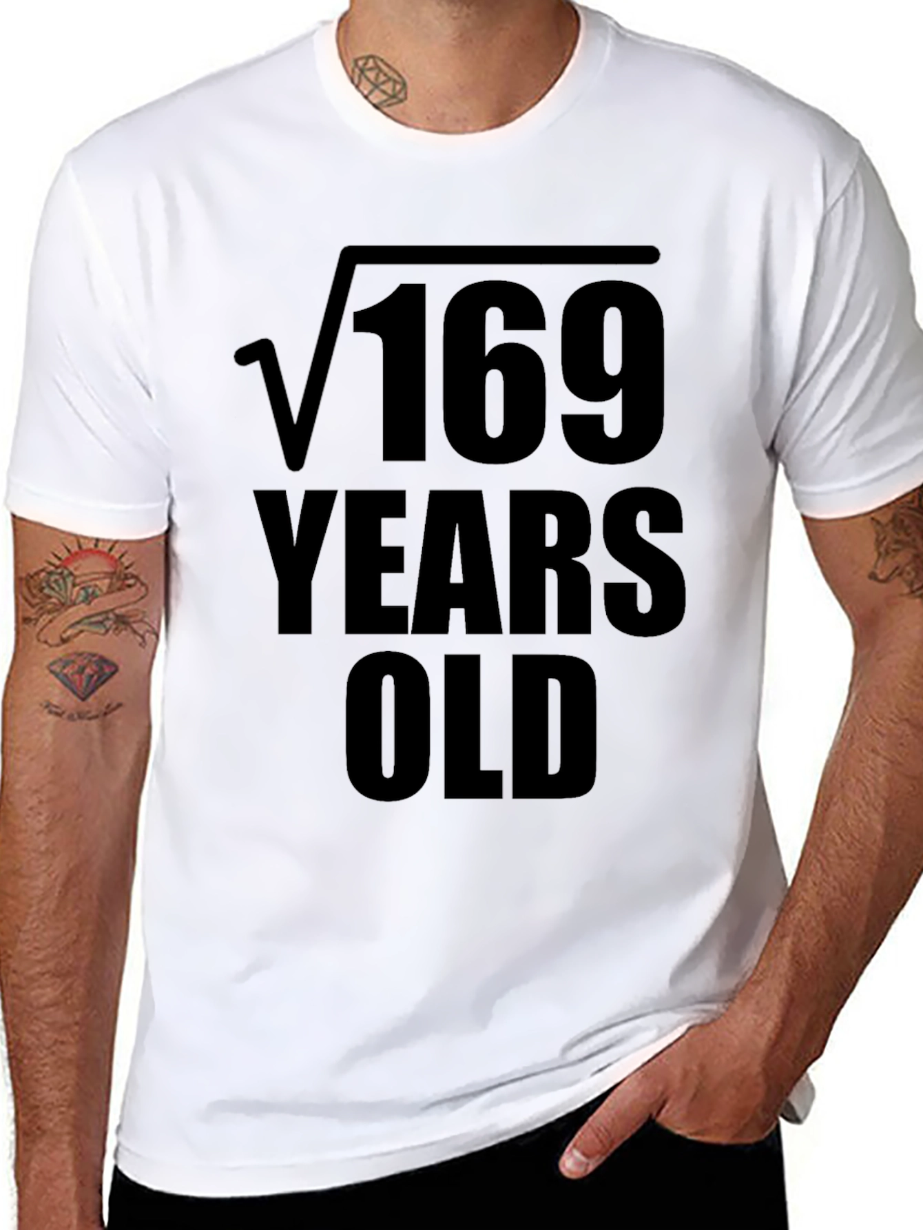 Funny 13th Birthday T-Shirt Square Root 169 Years Old