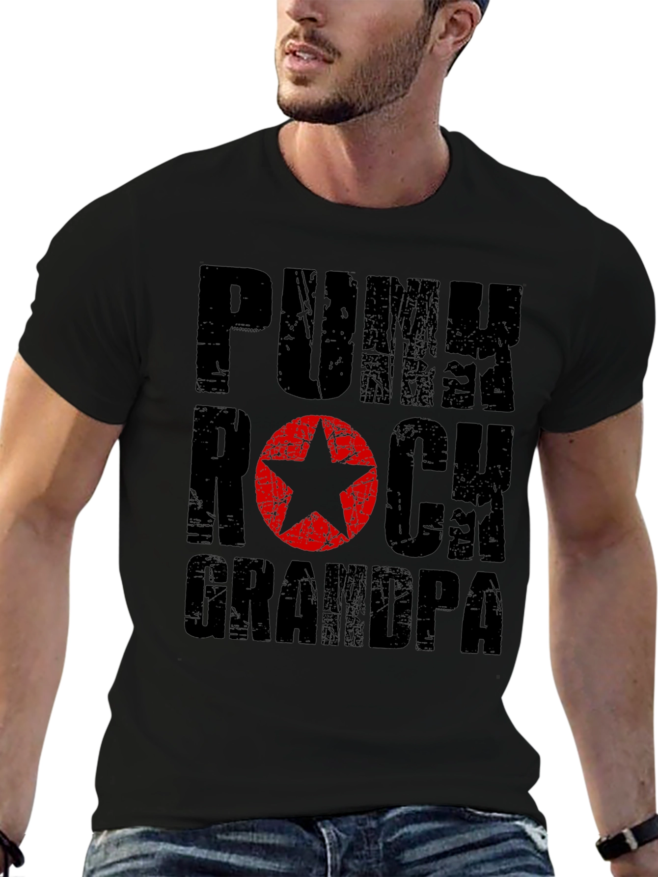 Punk Rock Grandpa T-Shirt